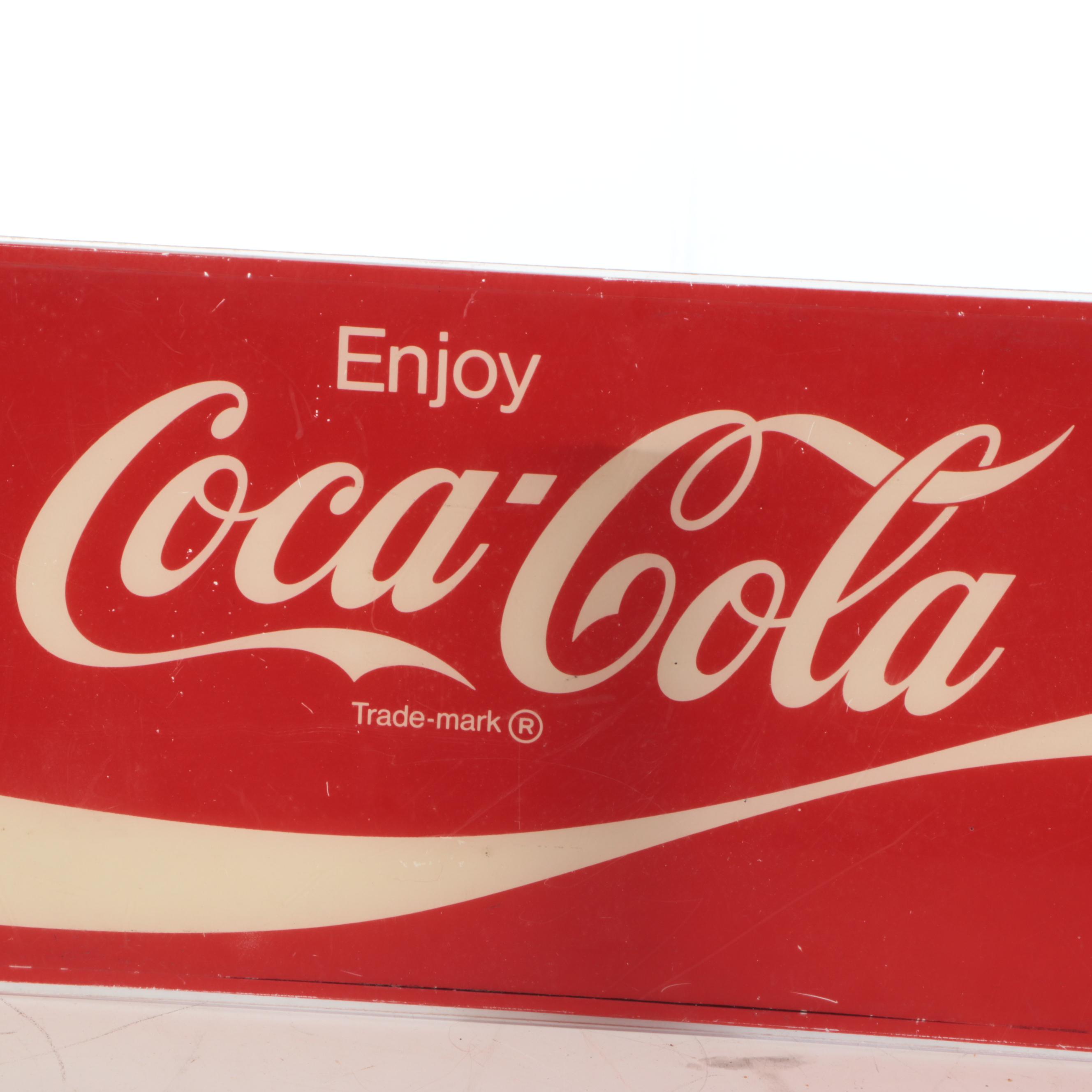 Coca-Cola Wood Crate Wagon and Sign