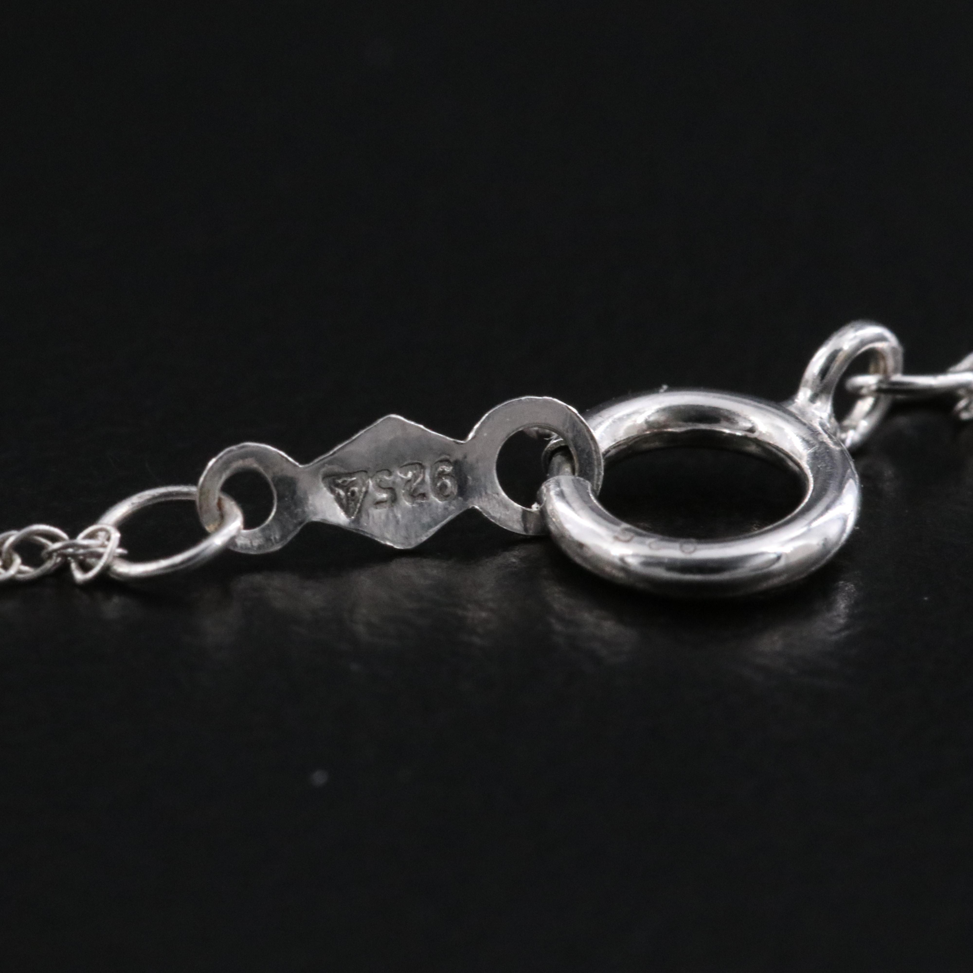 Sterling Diamond Snowflake Pendant Necklace