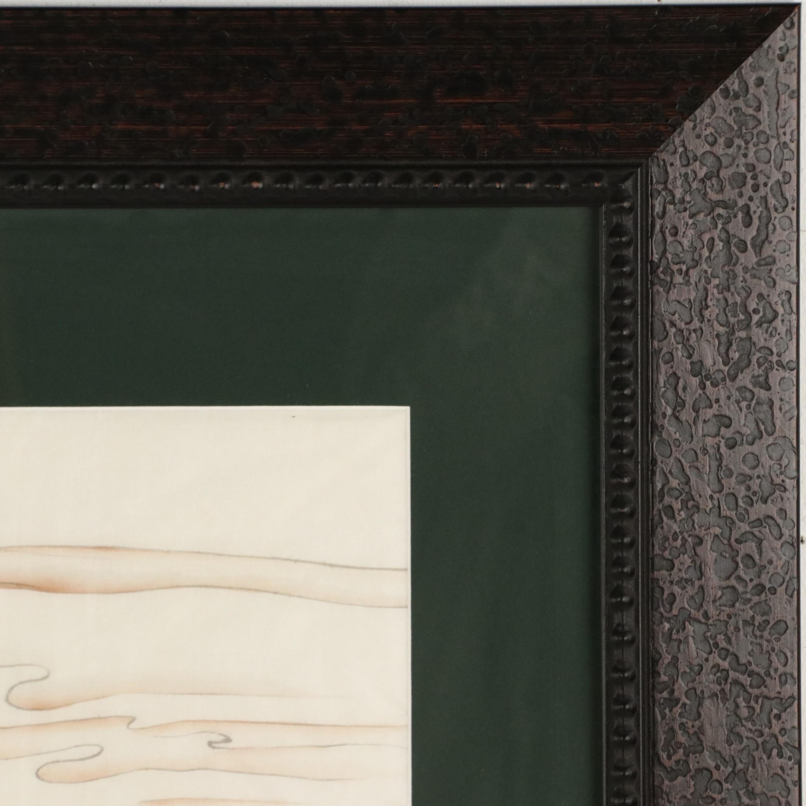 Chinese School Gouache Painting of Many Children Playing