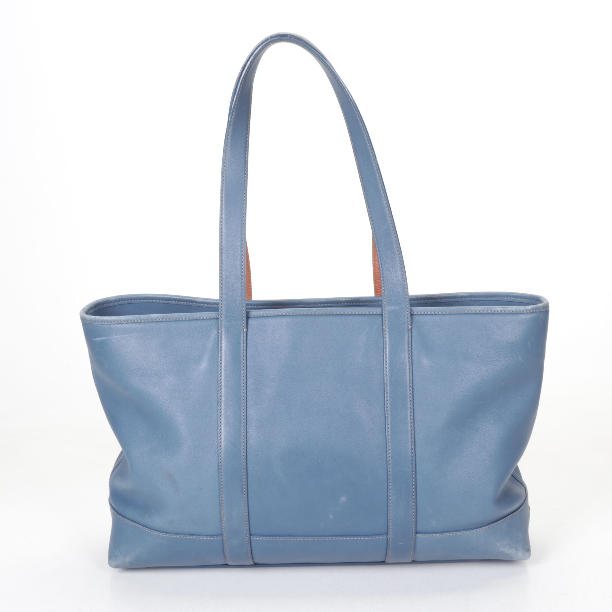 Coach Blue Leather Tote and Laptop Sleeve with Crossbody Bag and Consuela Clutch