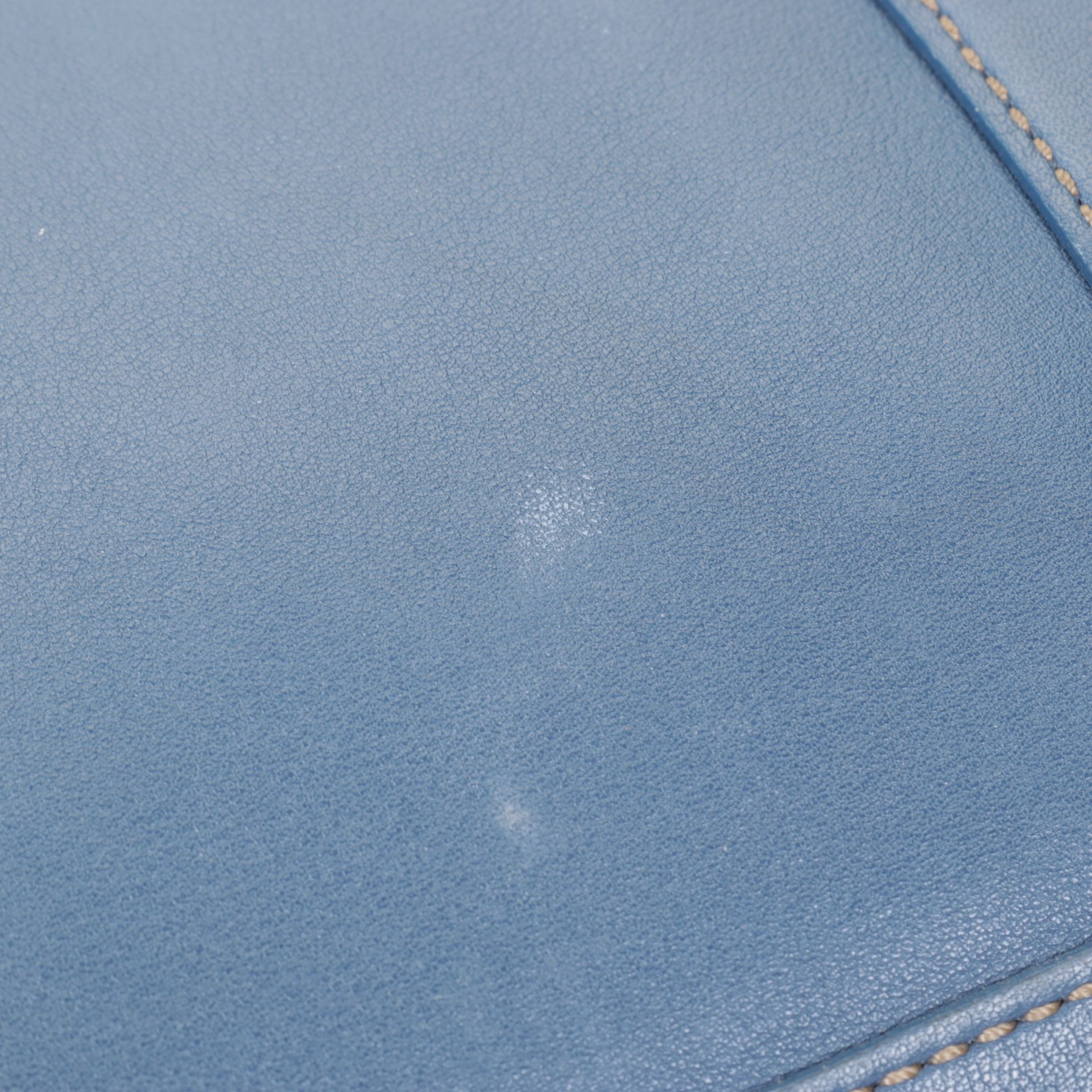 Coach Blue Leather Tote and Laptop Sleeve with Crossbody Bag and Consuela Clutch