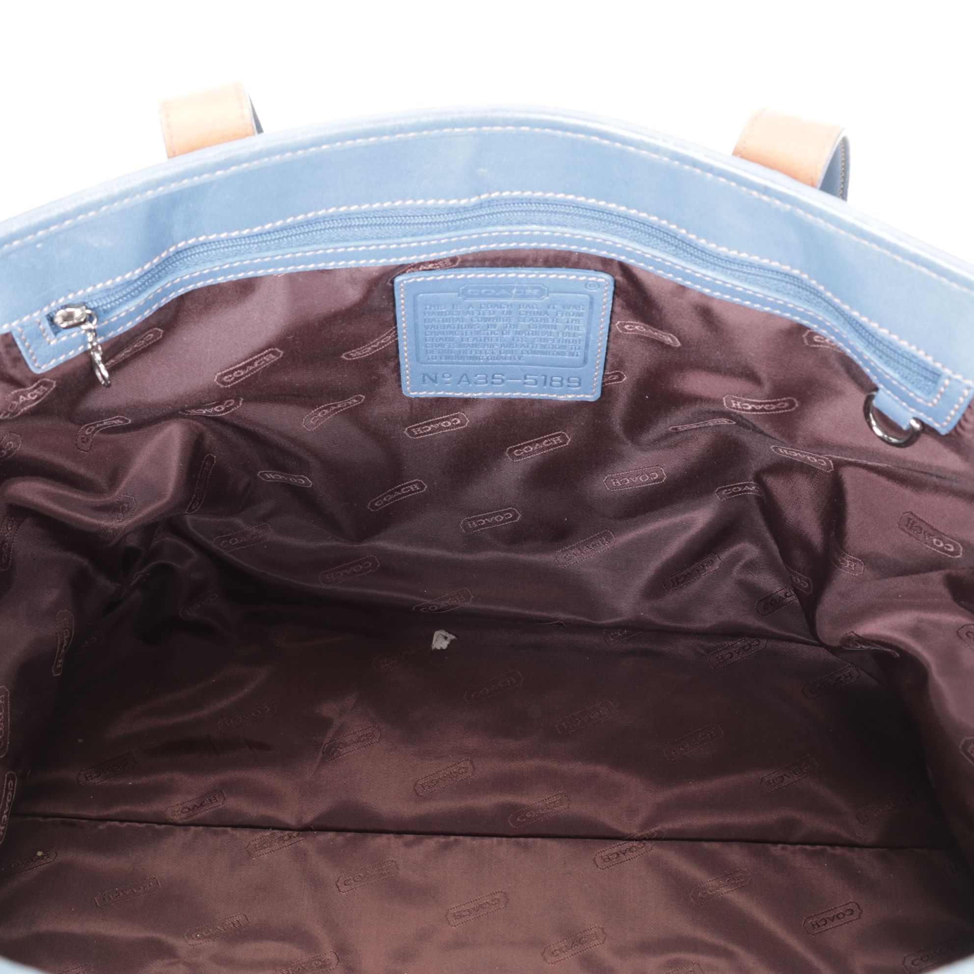 Coach Blue Leather Tote and Laptop Sleeve with Crossbody Bag and Consuela Clutch