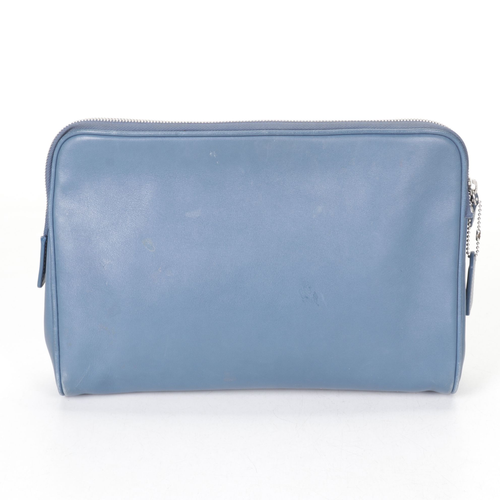 Coach Blue Leather Tote and Laptop Sleeve with Crossbody Bag and Consuela Clutch