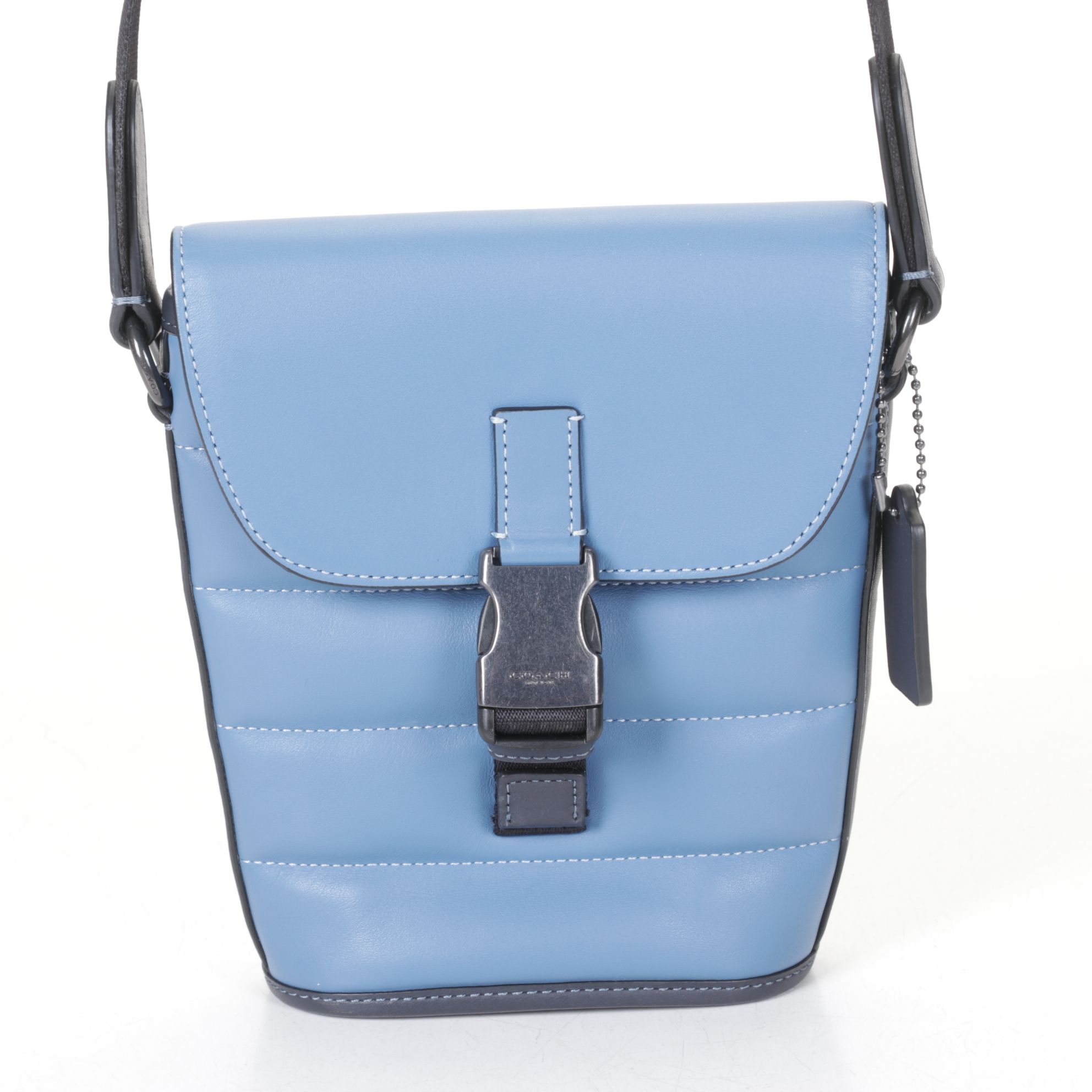 Coach Blue Leather Tote and Laptop Sleeve with Crossbody Bag and Consuela Clutch