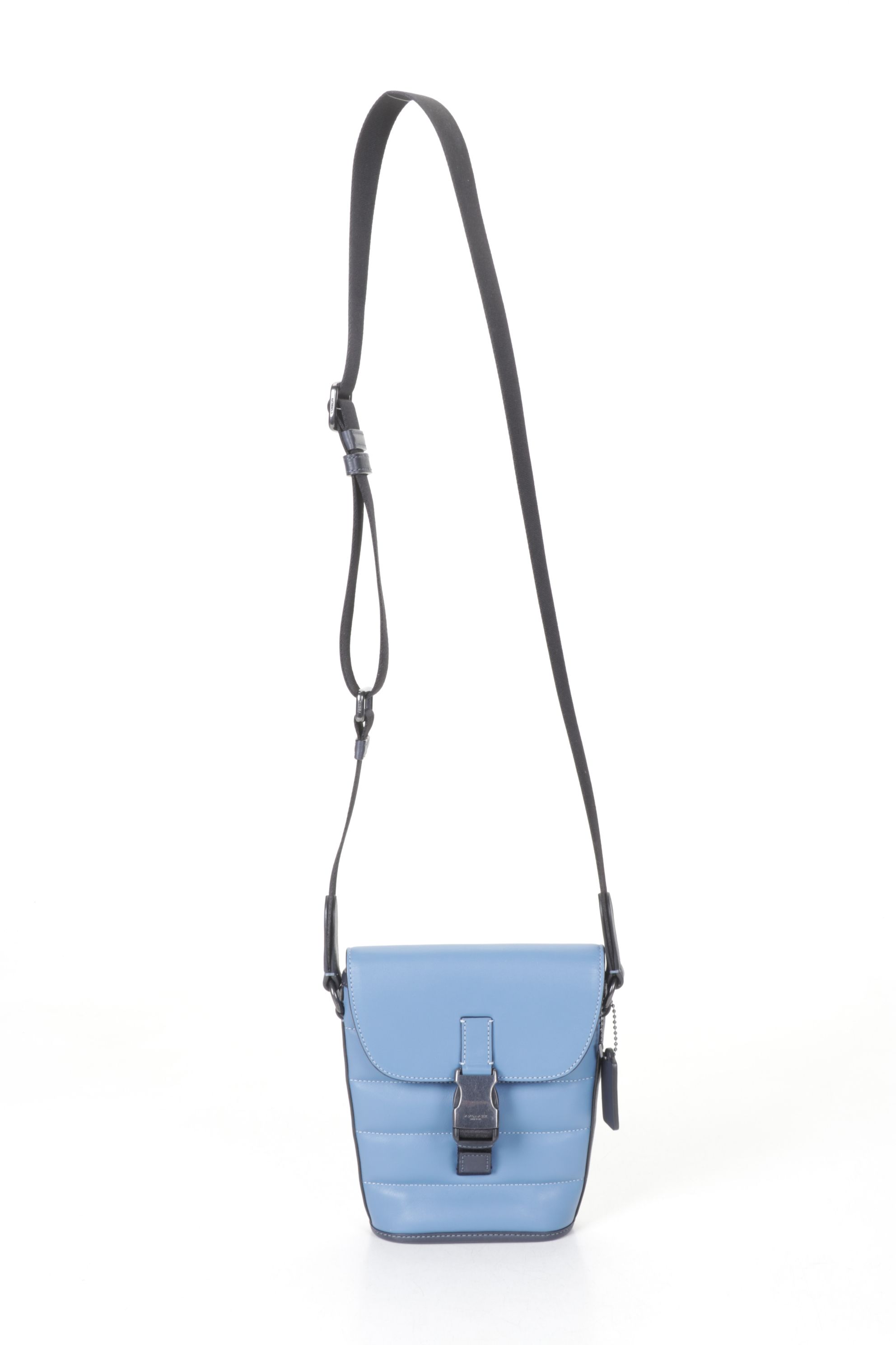 Coach Blue Leather Tote and Laptop Sleeve with Crossbody Bag and Consuela Clutch