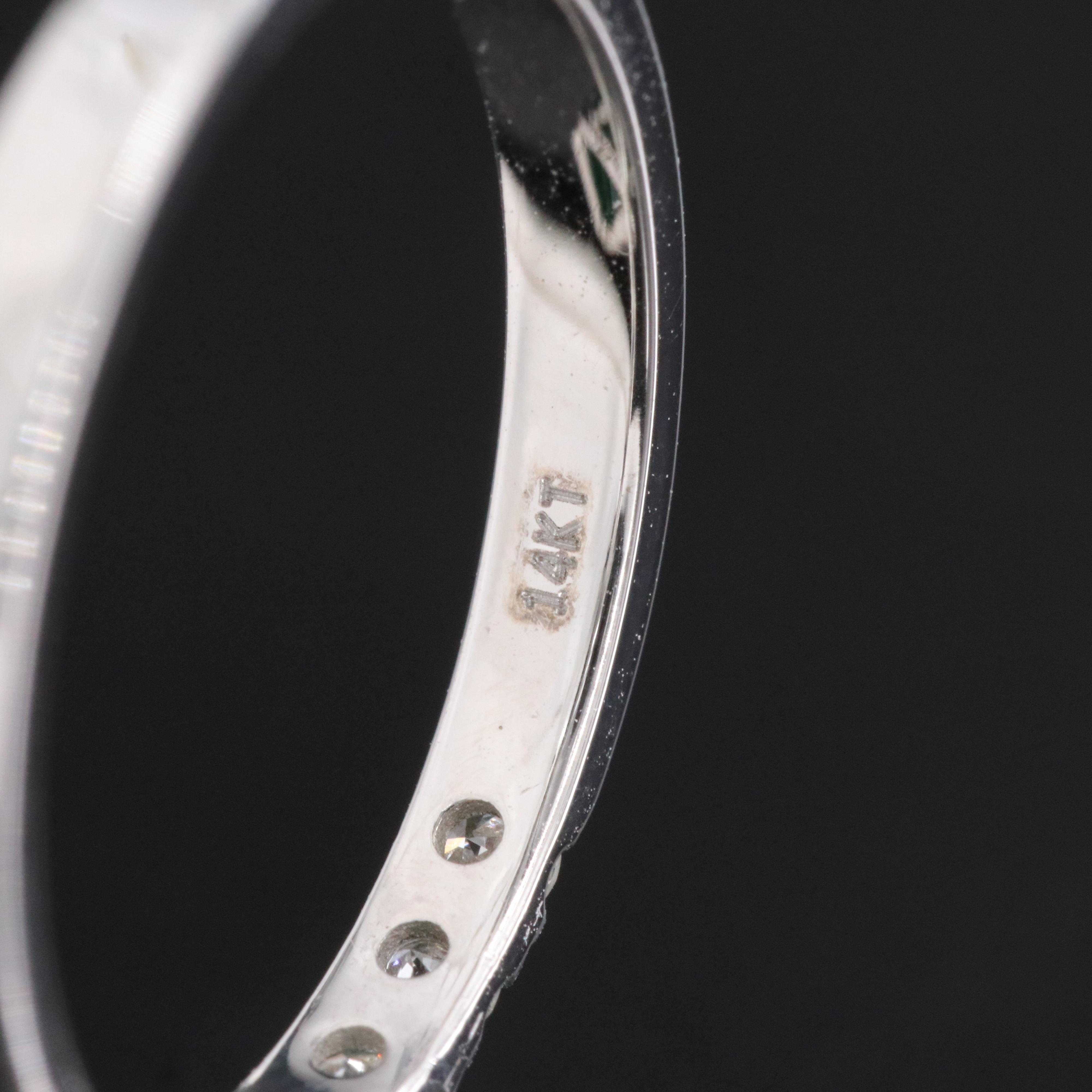 14K 6.87 CTW Emerald and Diamond Ring