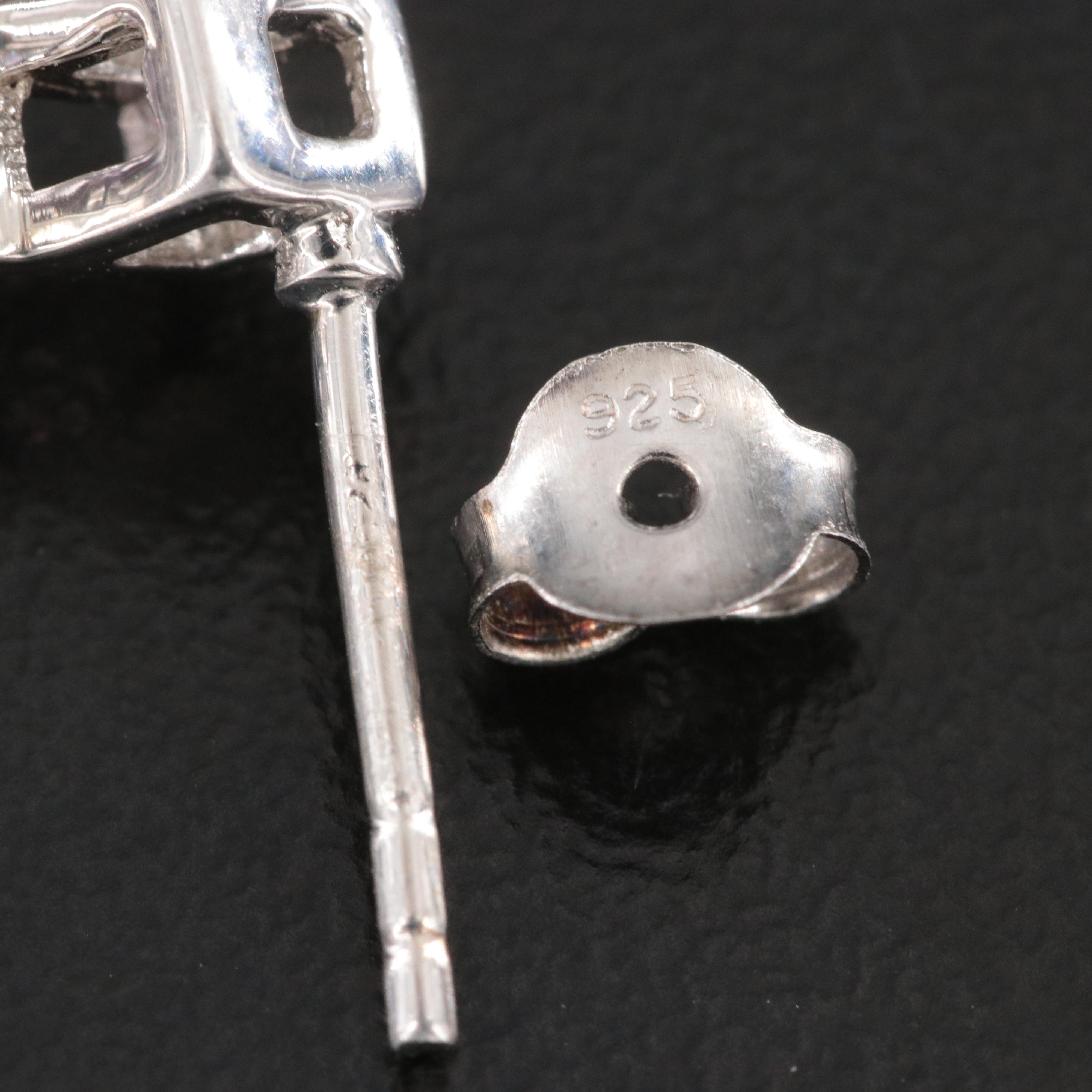 Sterling Amethyst Drop Earrings