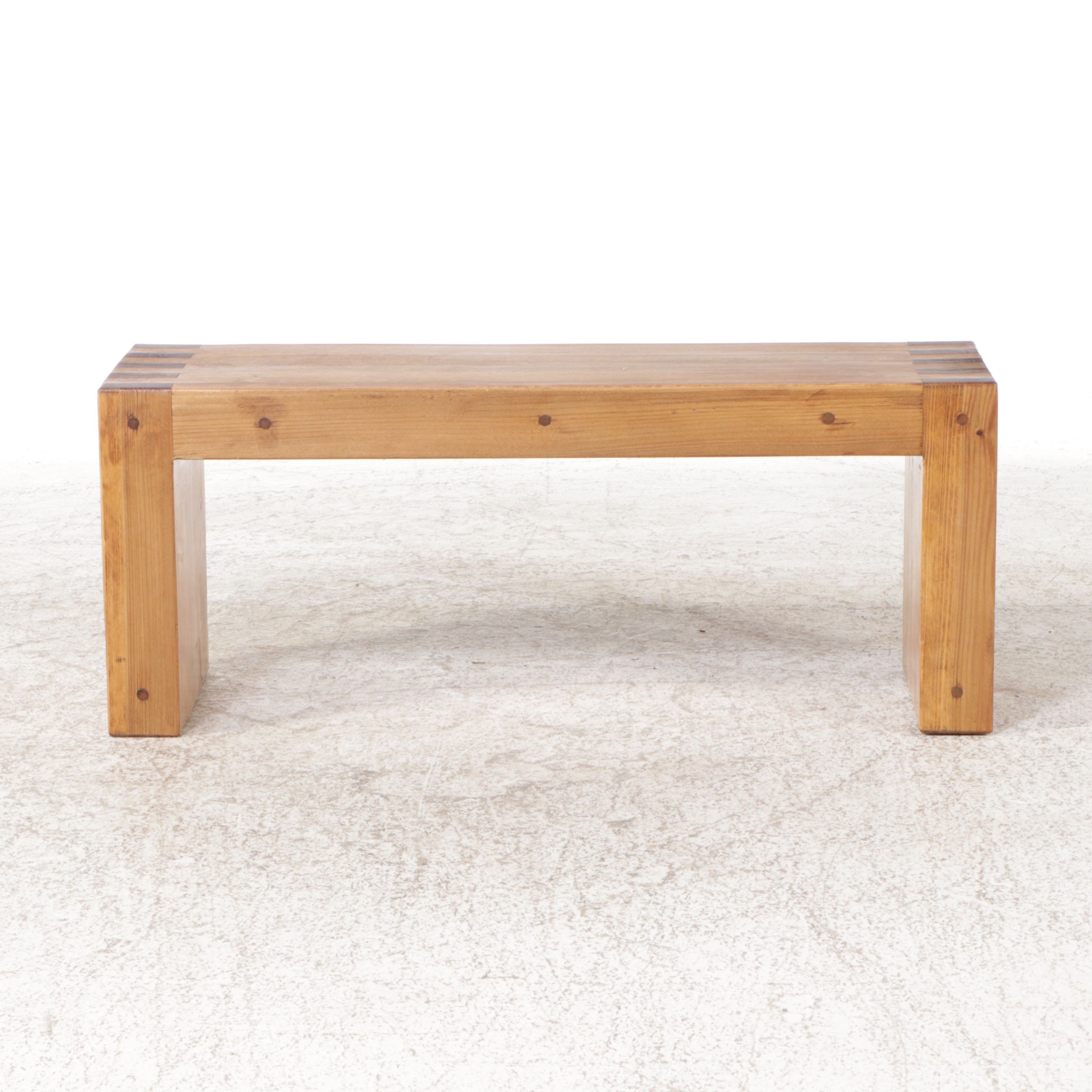Contemporary Wooden Bench
