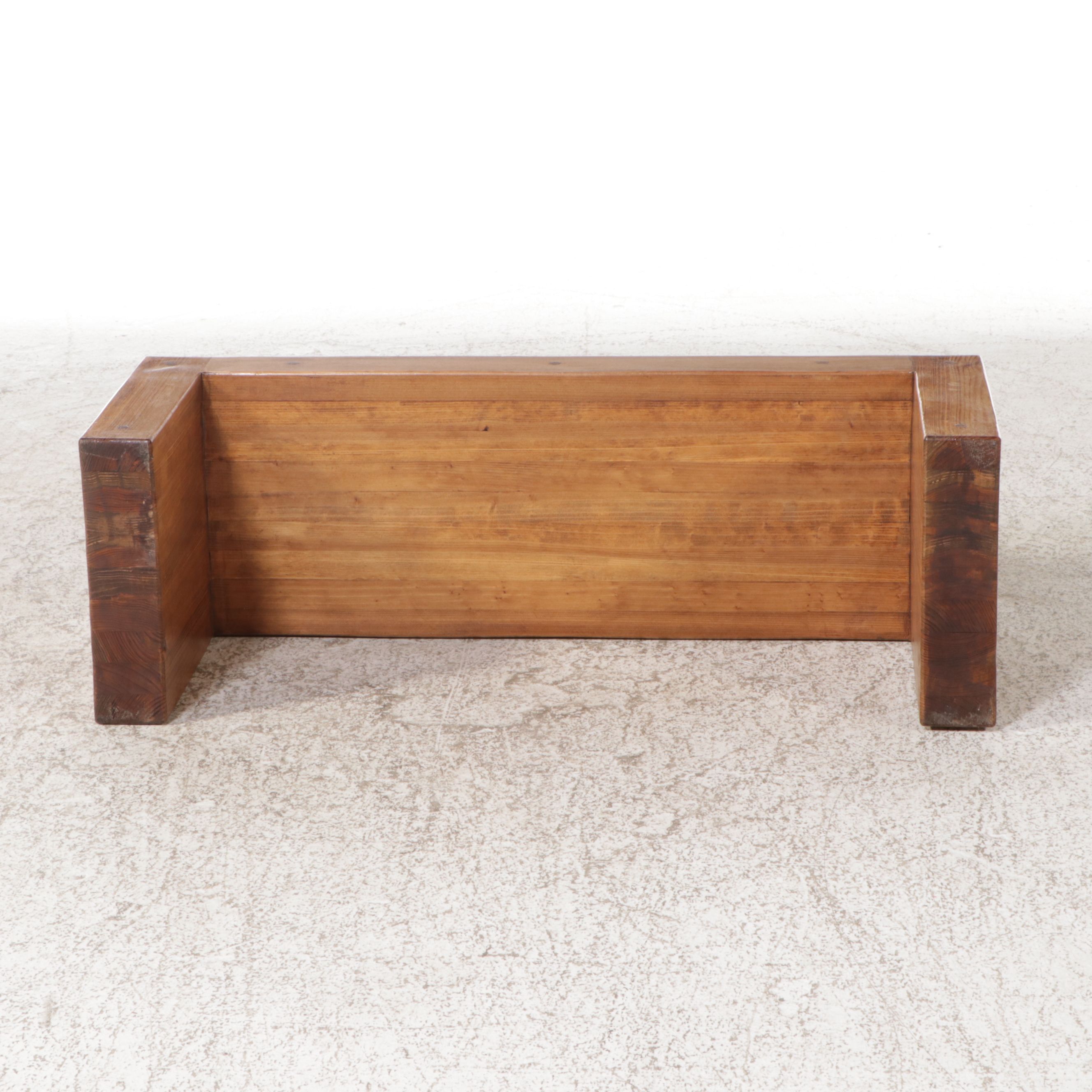 Contemporary Wooden Bench