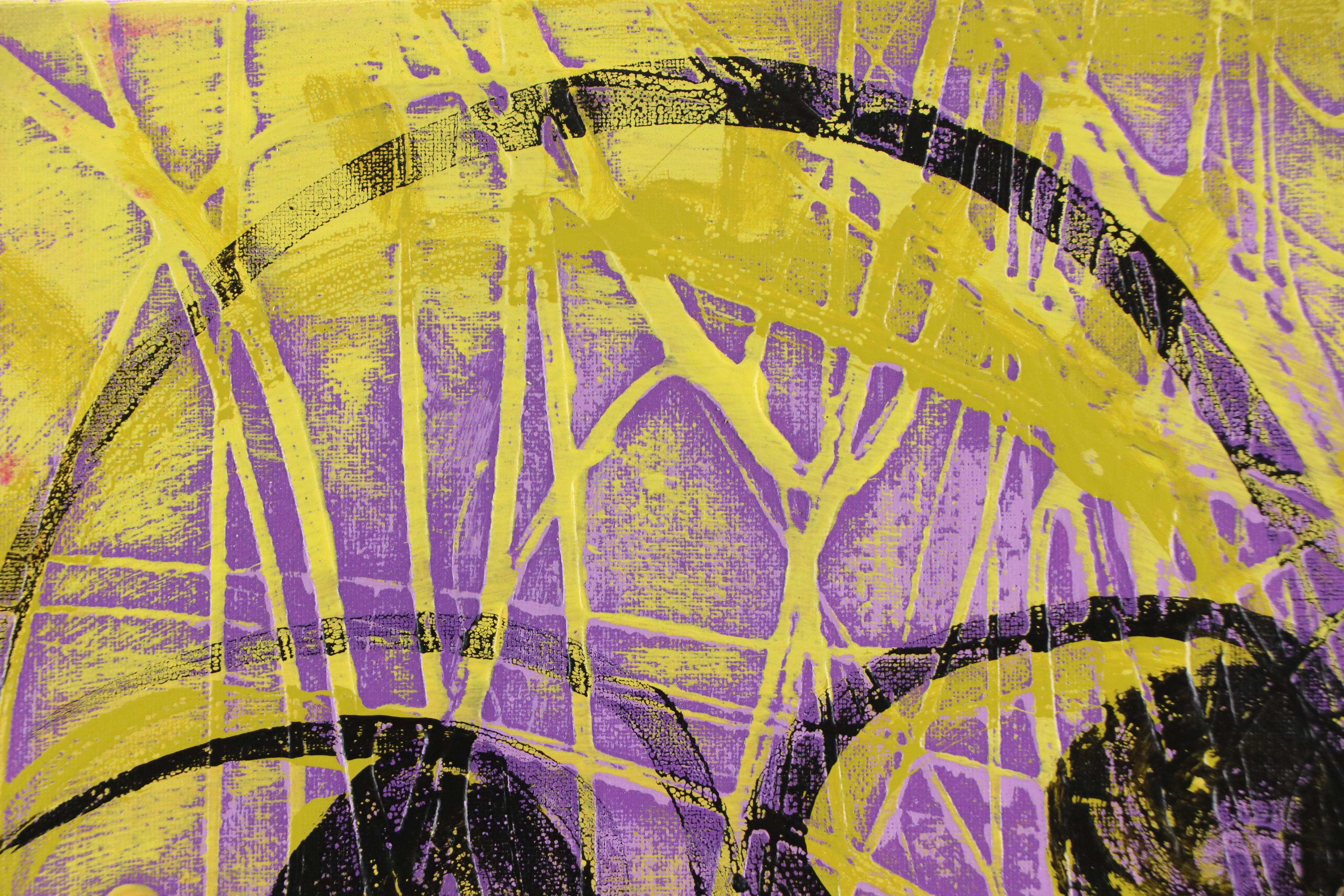 Abiola Idowu Stylized Mixed Media Portrait "Friendship," 2023