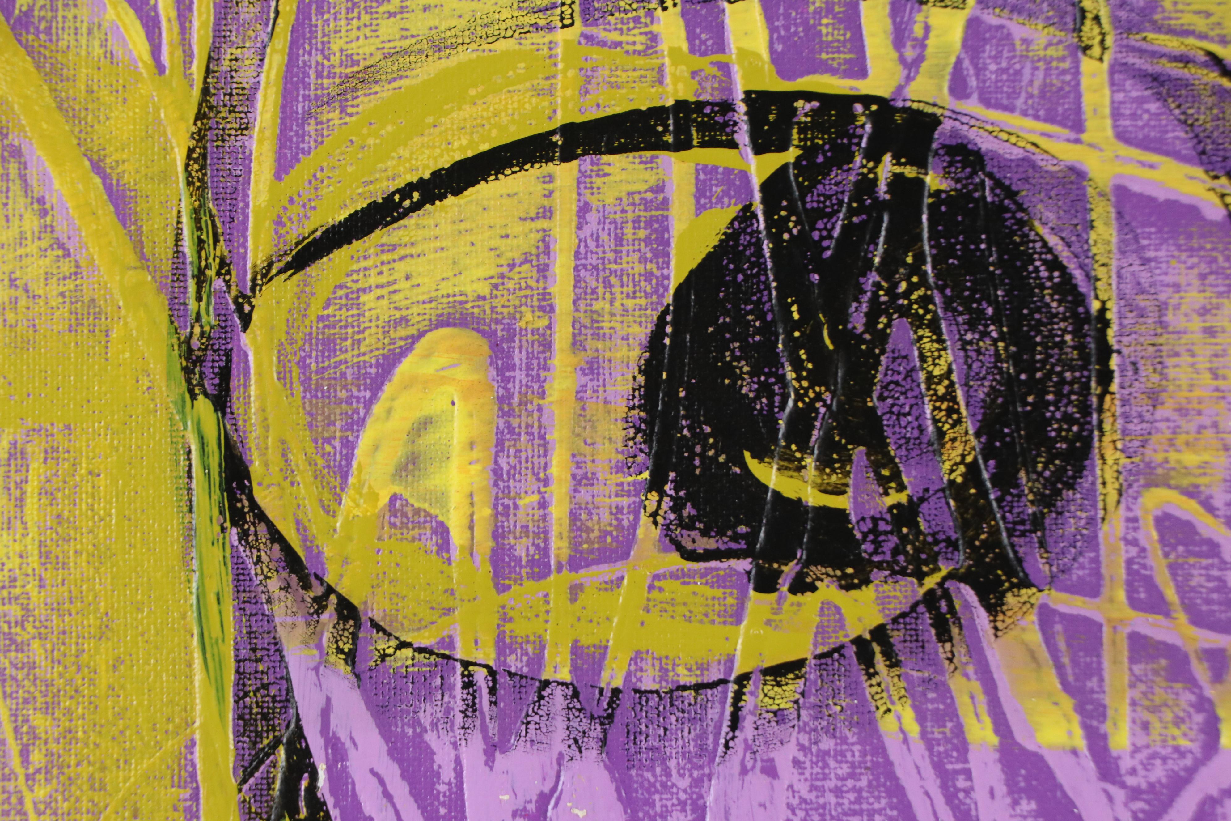 Abiola Idowu Stylized Mixed Media Portrait "Friendship," 2023