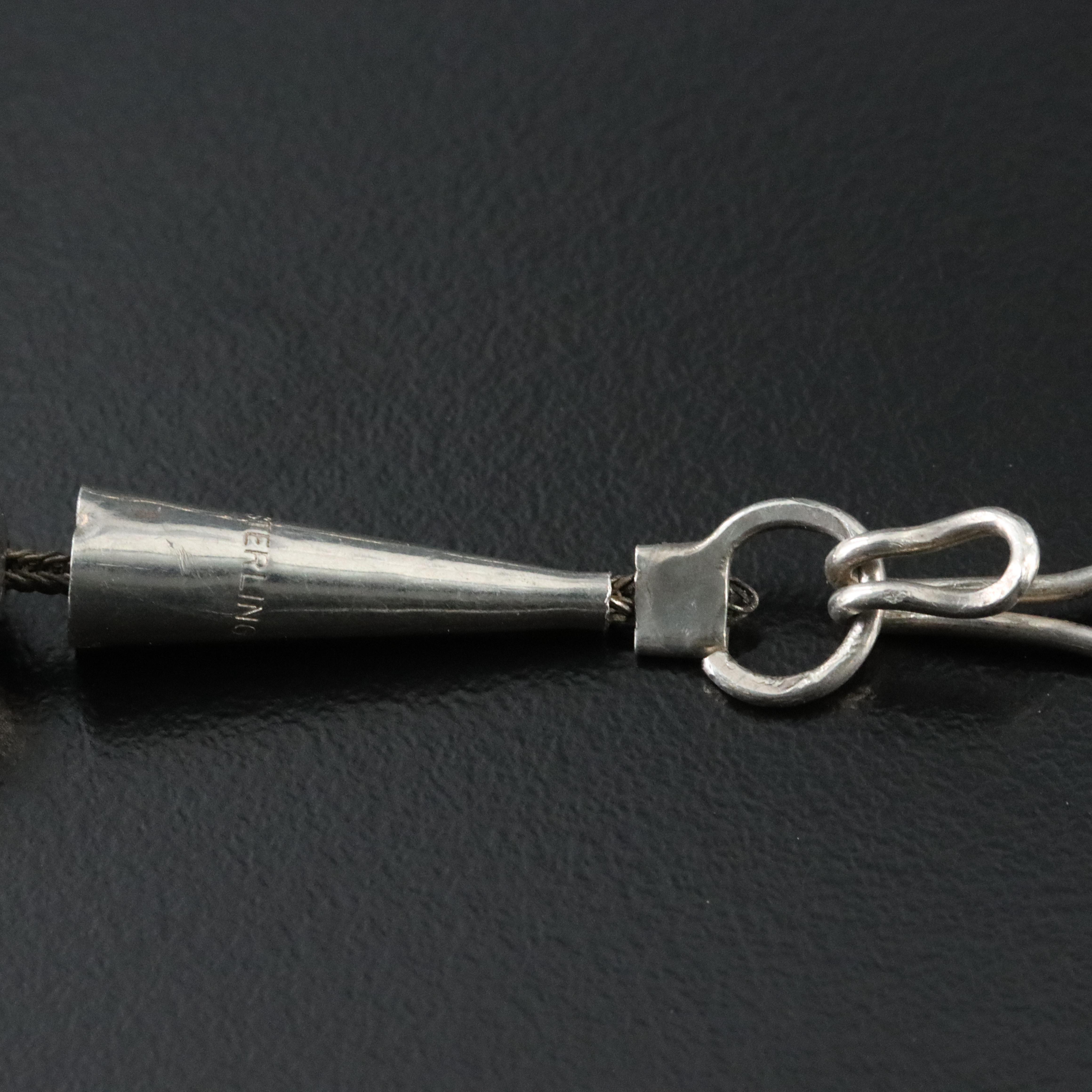 Southwestern Sterling Graduated Bead Necklace