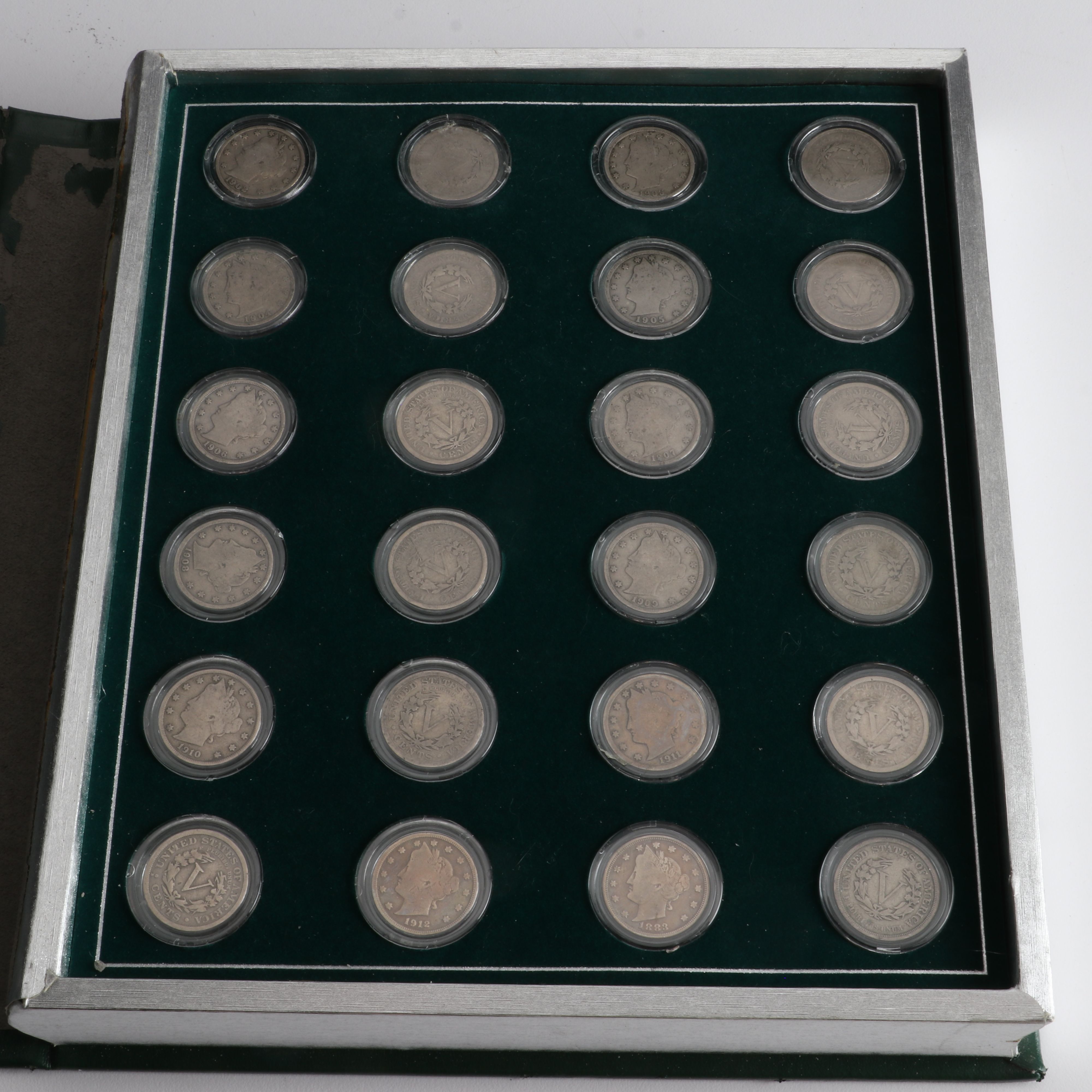 Partial Set of Twenty-Four Liberty Nickels