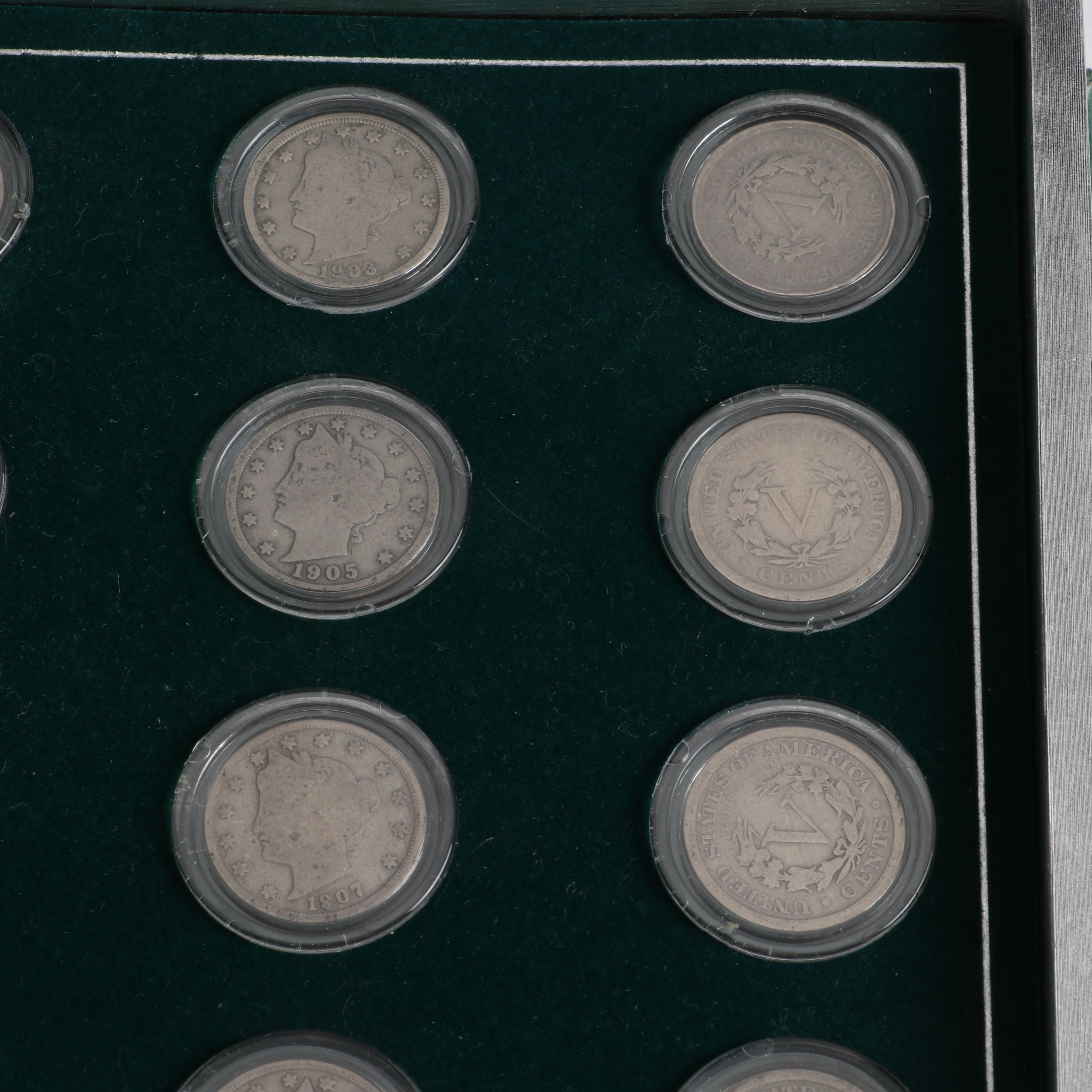 Partial Set of Twenty-Four Liberty Nickels