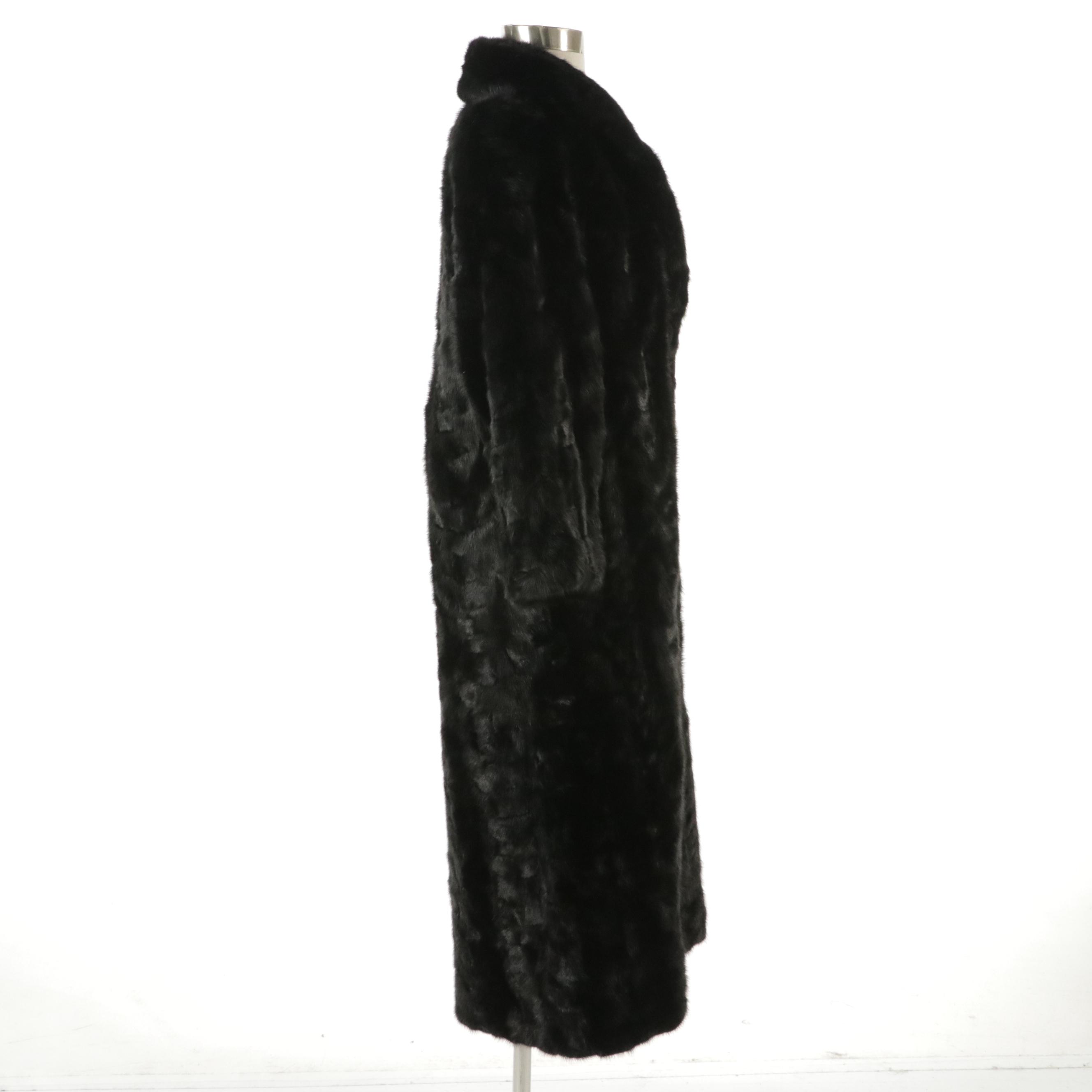 Evans Mink Paw Fur Coat from Lazarus