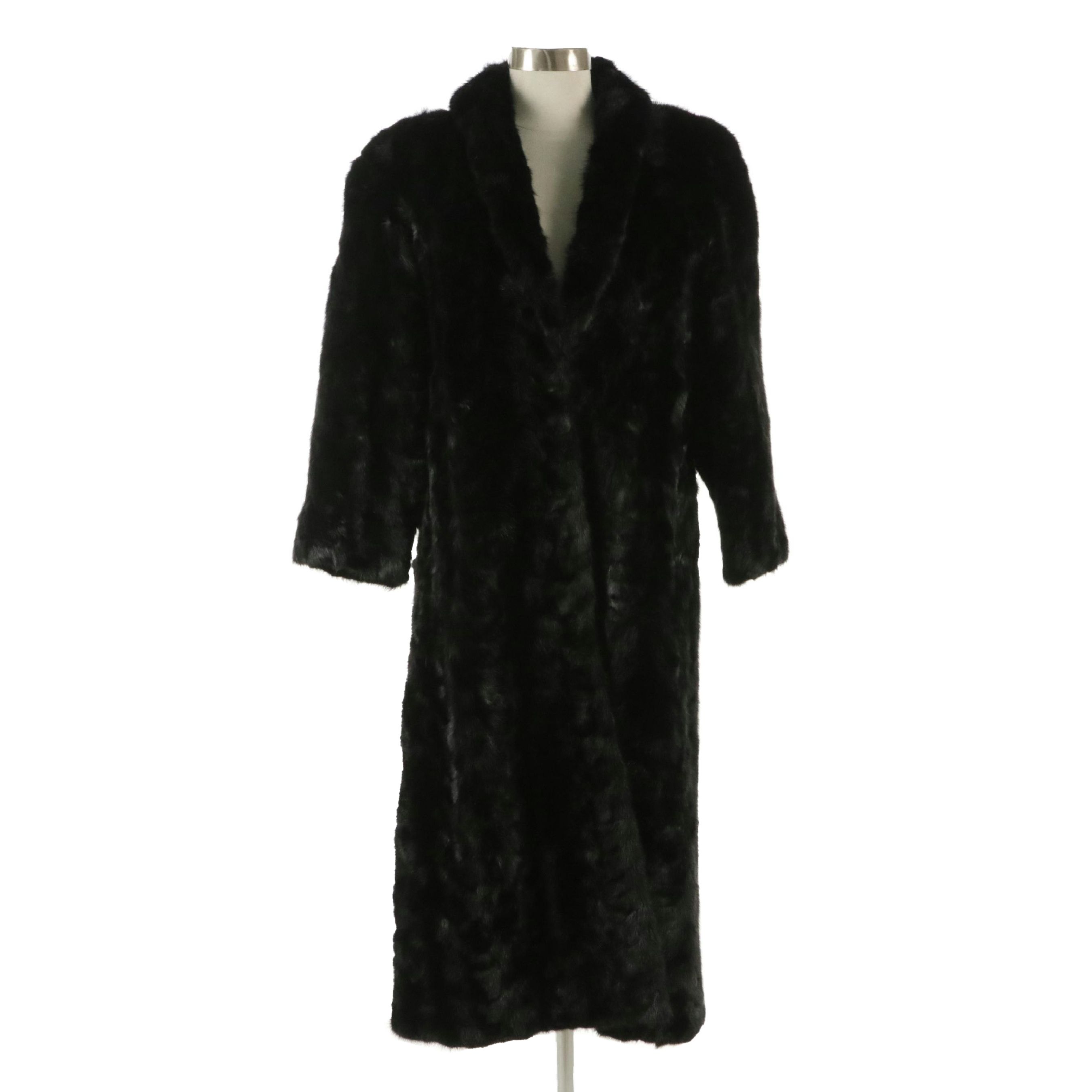 Evans Mink Paw Fur Coat from Lazarus