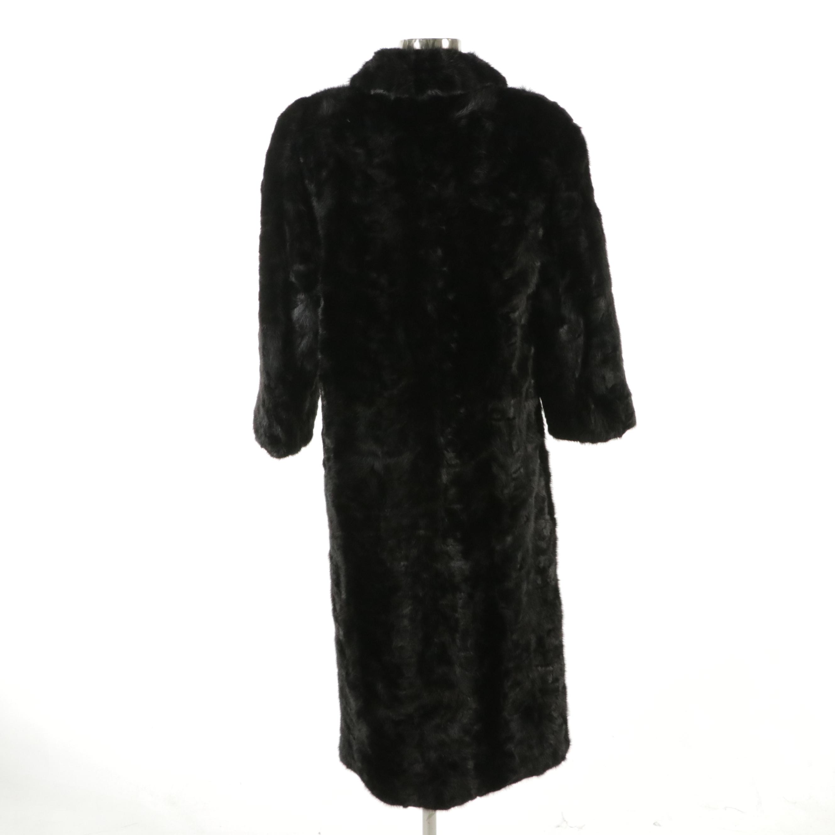 Evans Mink Paw Fur Coat from Lazarus
