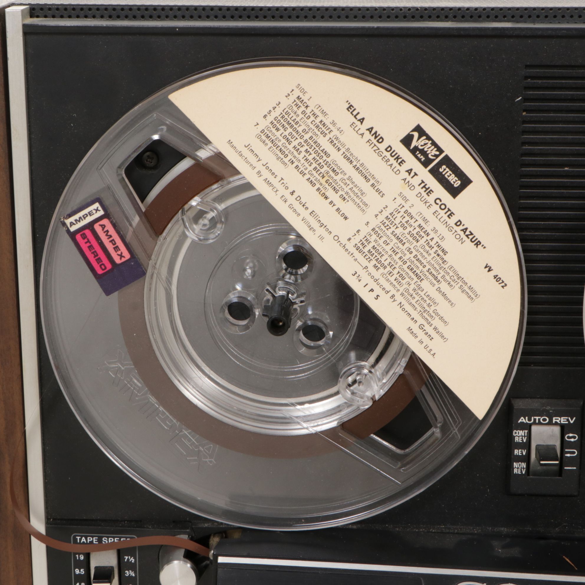 Sony TC-580 Reel to Reel Tape Recorder with Recorded Tapes