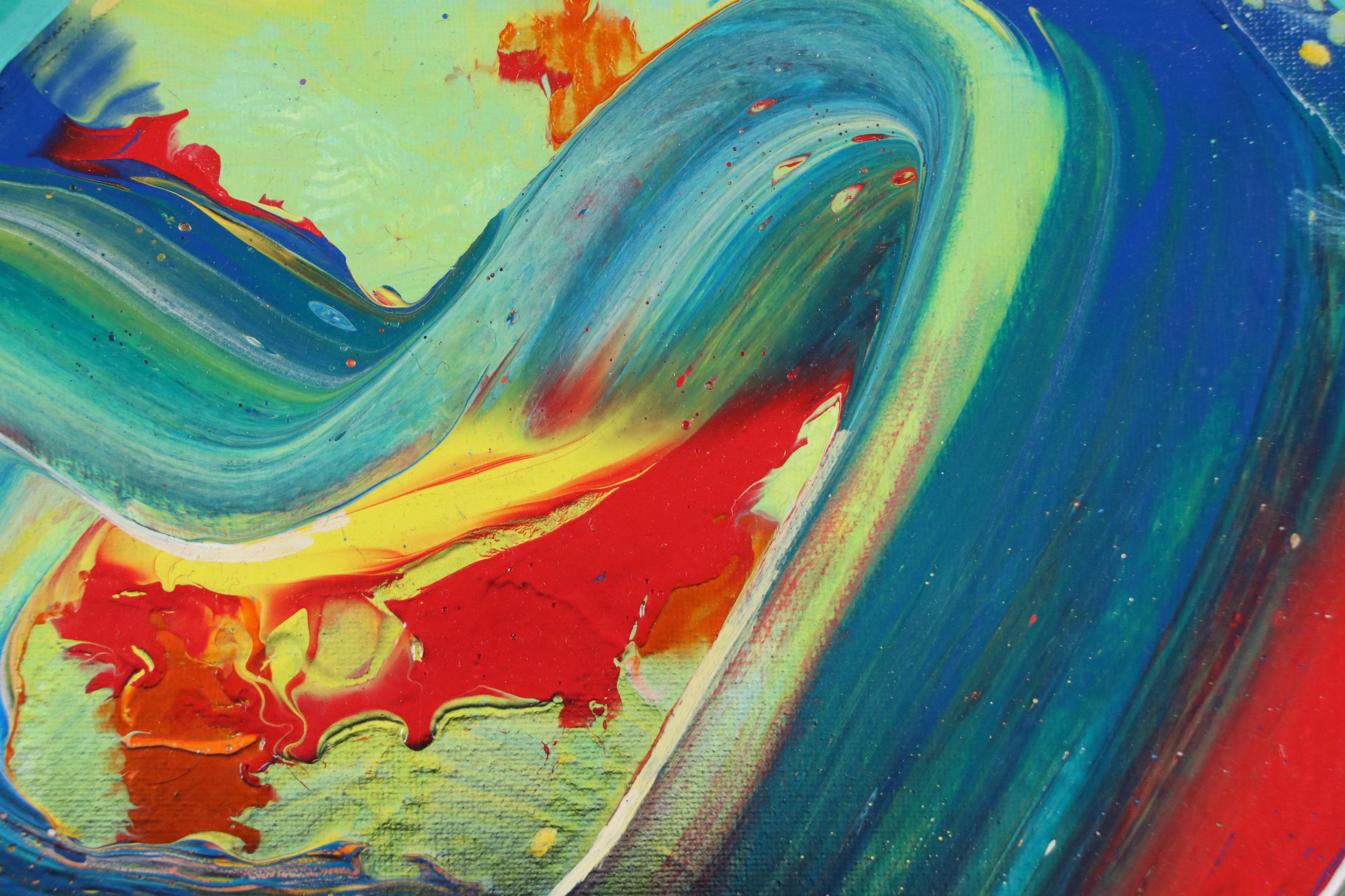 Abiola Idowu Stylized Acrylic Portrait "Drama at the Party," 2023