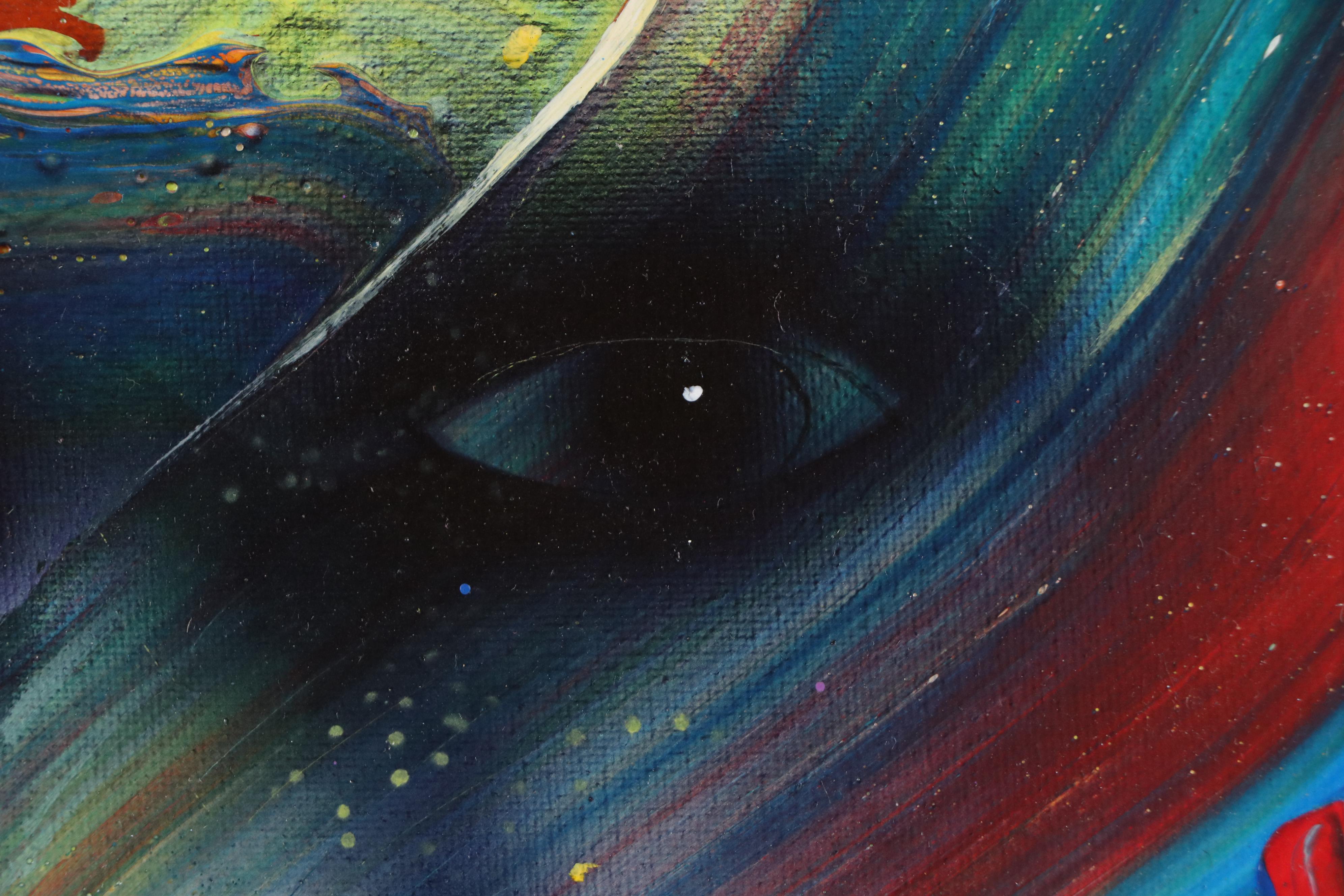 Abiola Idowu Stylized Acrylic Portrait "Drama at the Party," 2023