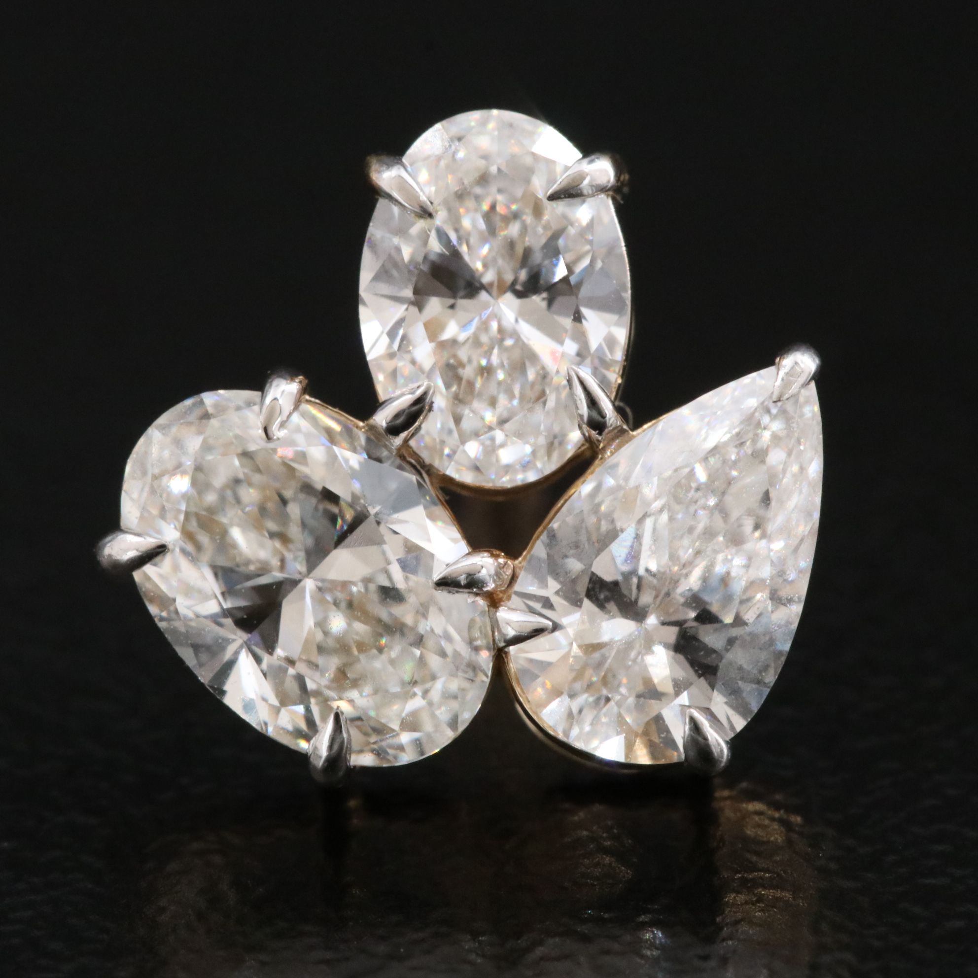 14K 3.51 CTW Lab Grown Diamond Earrings