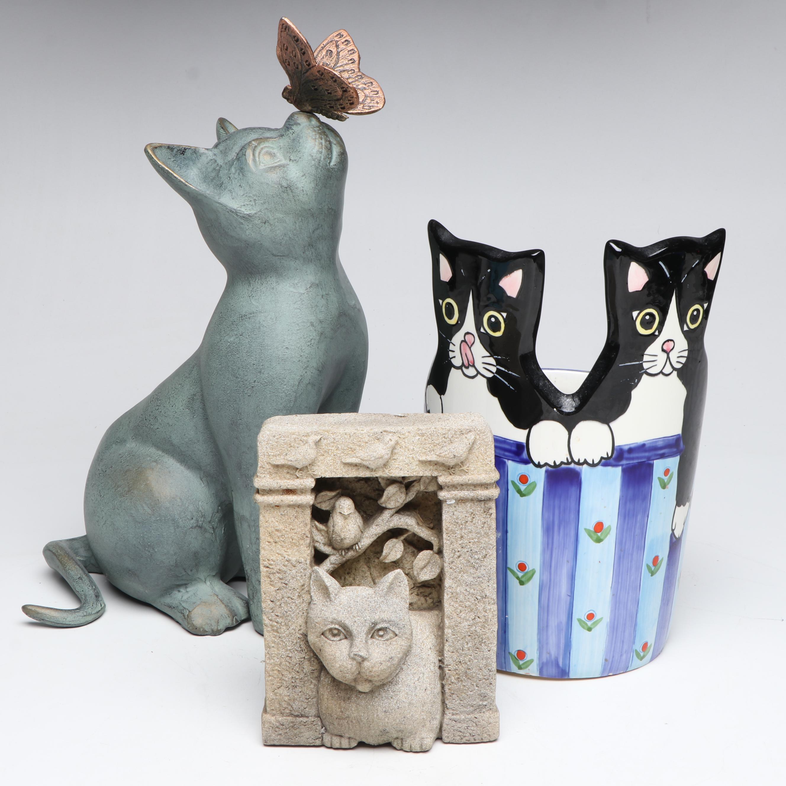 Andrea West for Sigma Cat Planter and More Cat Outdoor Décor