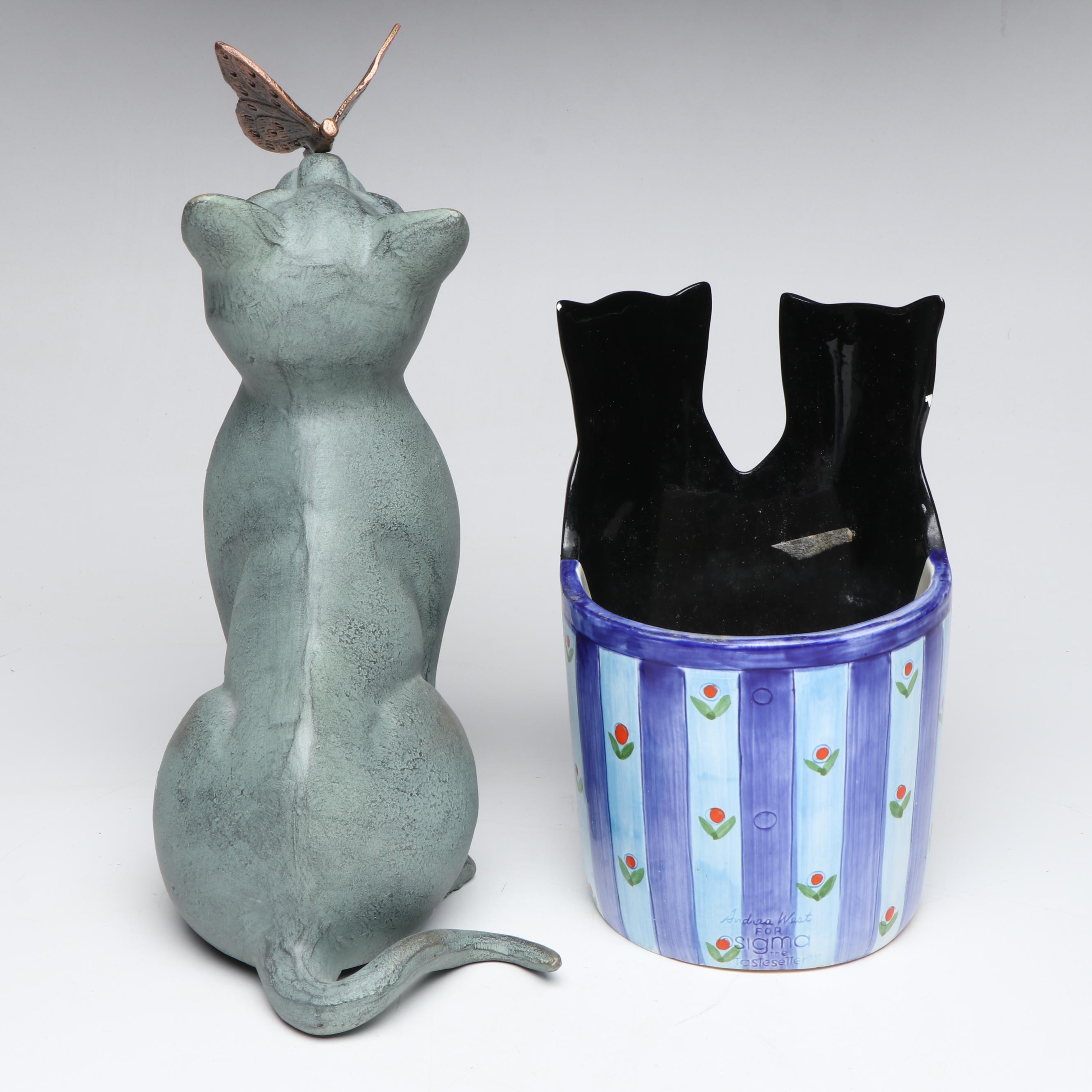 Andrea West for Sigma Cat Planter and More Cat Outdoor Décor