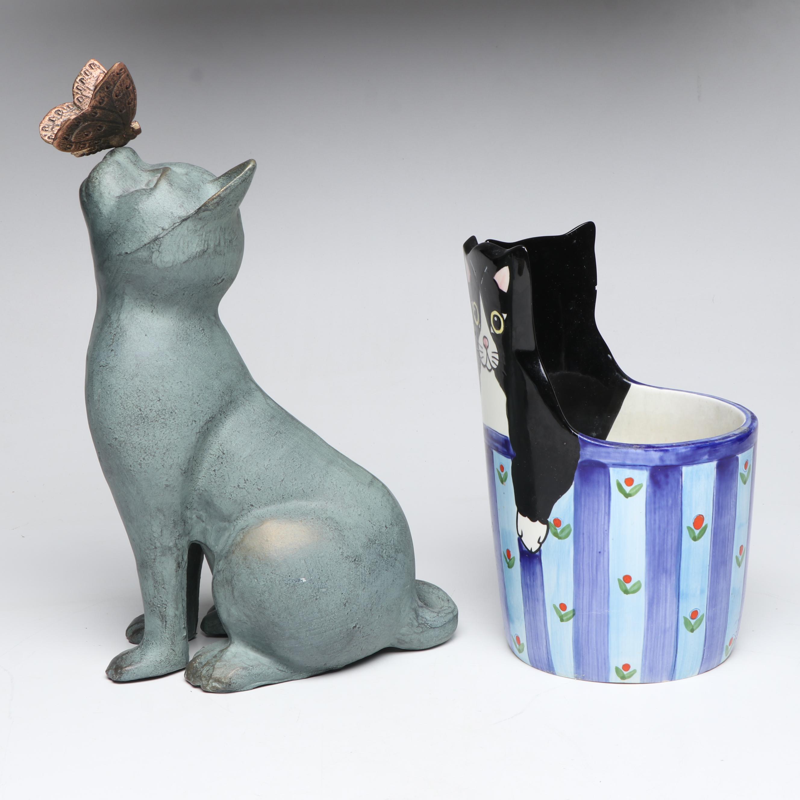 Andrea West for Sigma Cat Planter and More Cat Outdoor Décor
