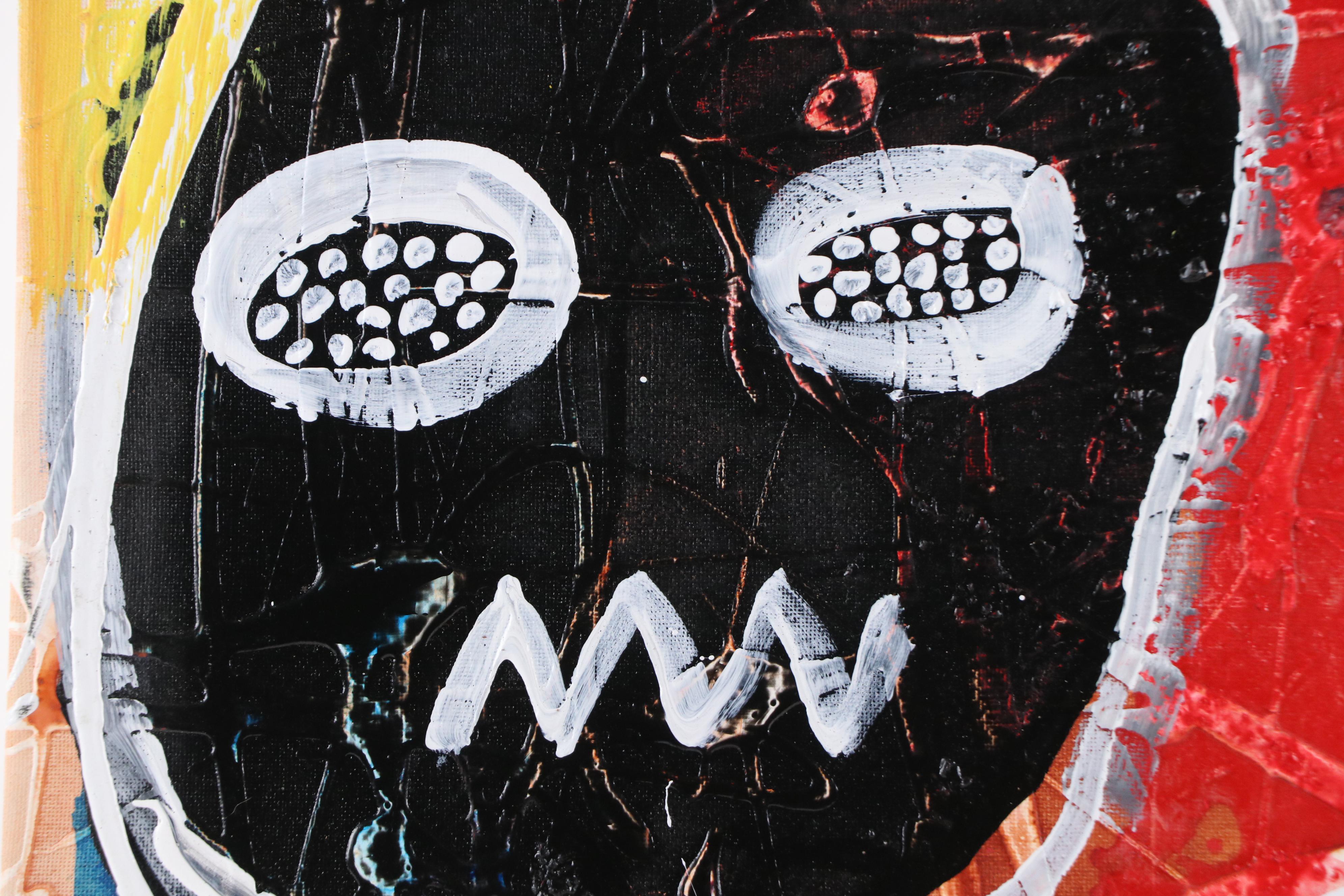 Abiola Idowu Stylized Mixed Media Portrait "Help Yourself," 2022