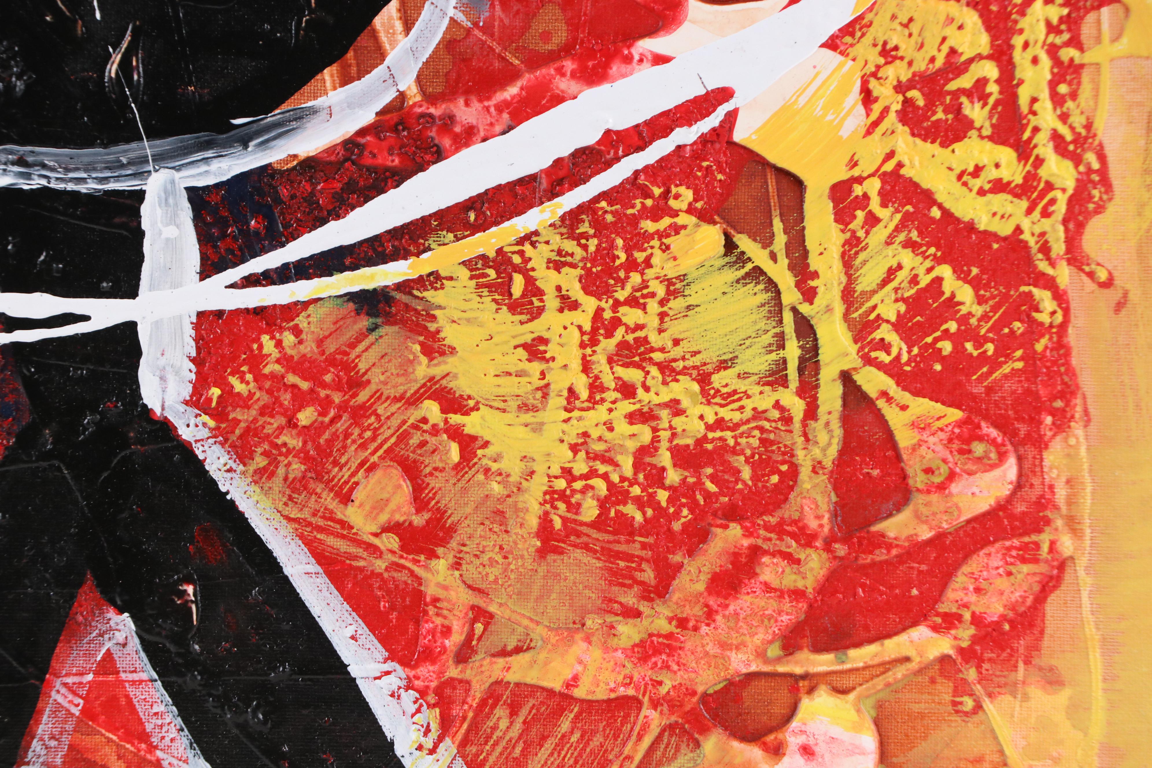 Abiola Idowu Stylized Mixed Media Portrait "Help Yourself," 2022