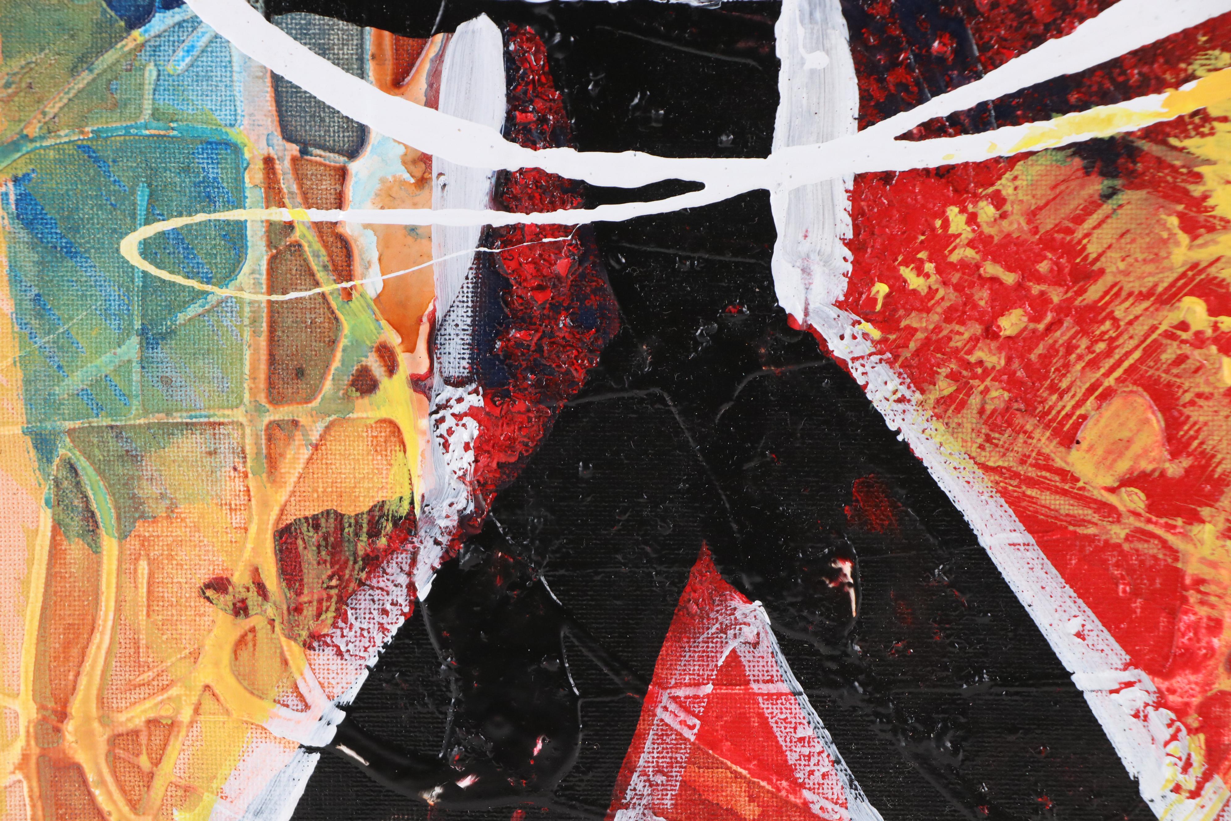 Abiola Idowu Stylized Mixed Media Portrait "Help Yourself," 2022