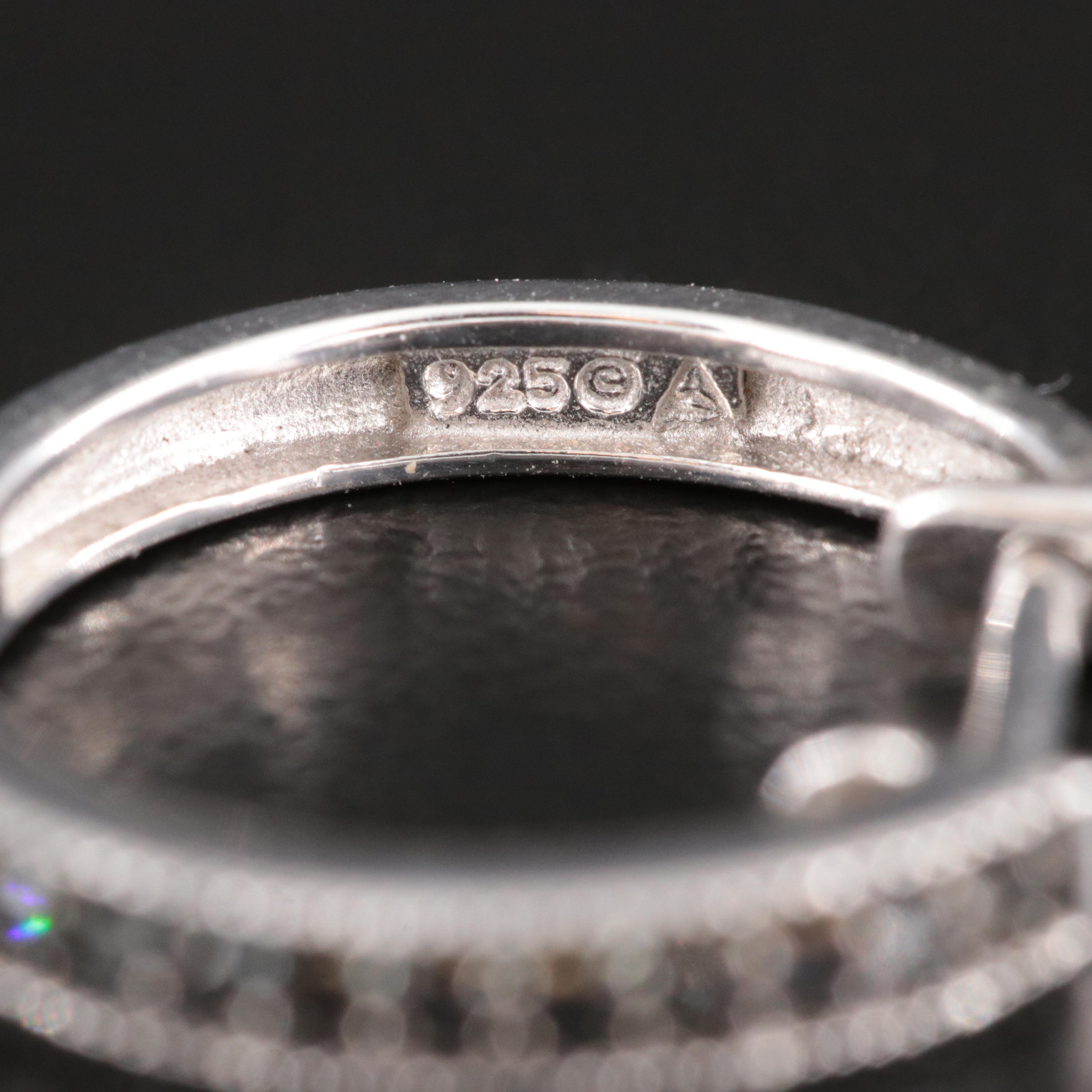 Sterling Lab Grown Diamond Hoops