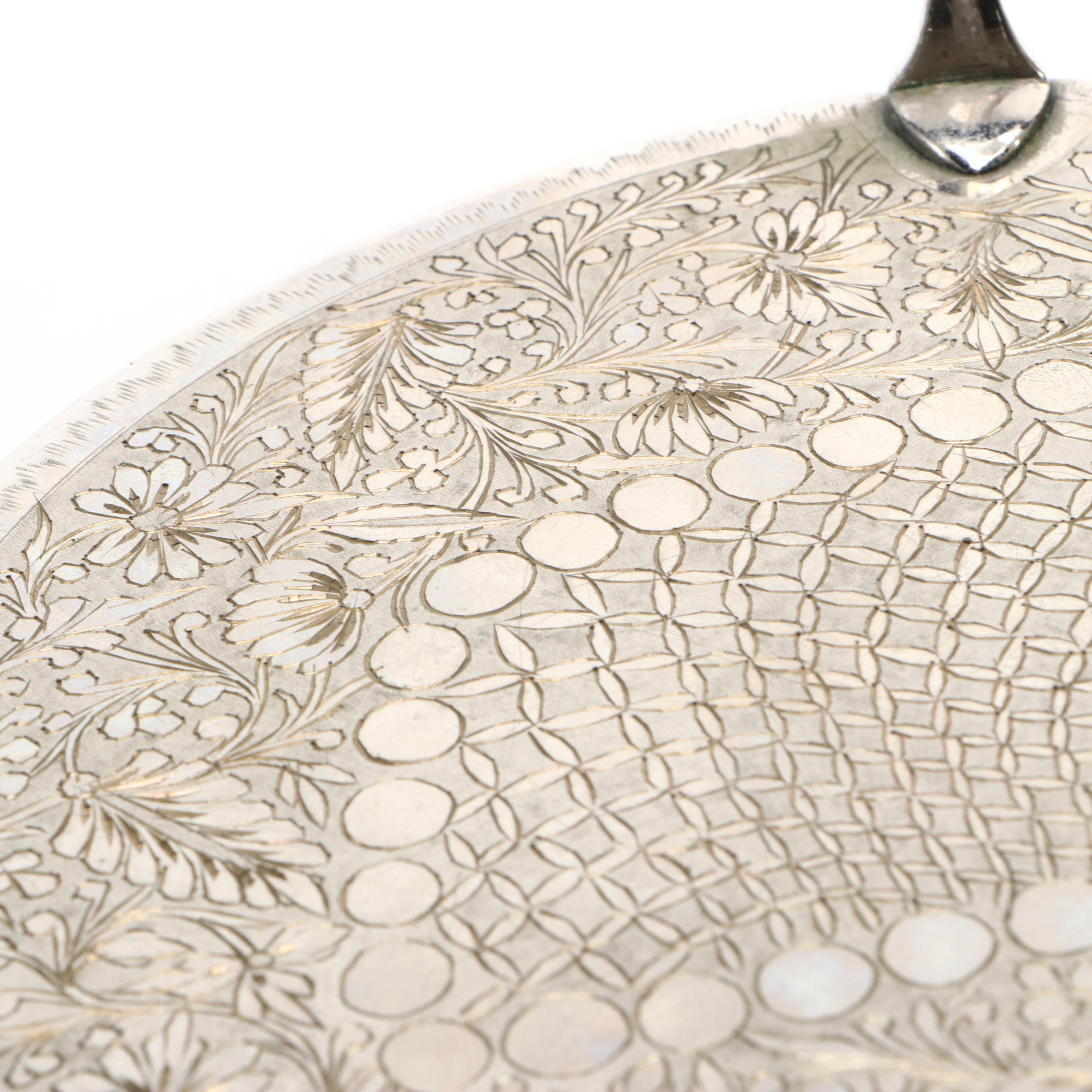 Thorens Silver Plate Shell-Shaped Music Box