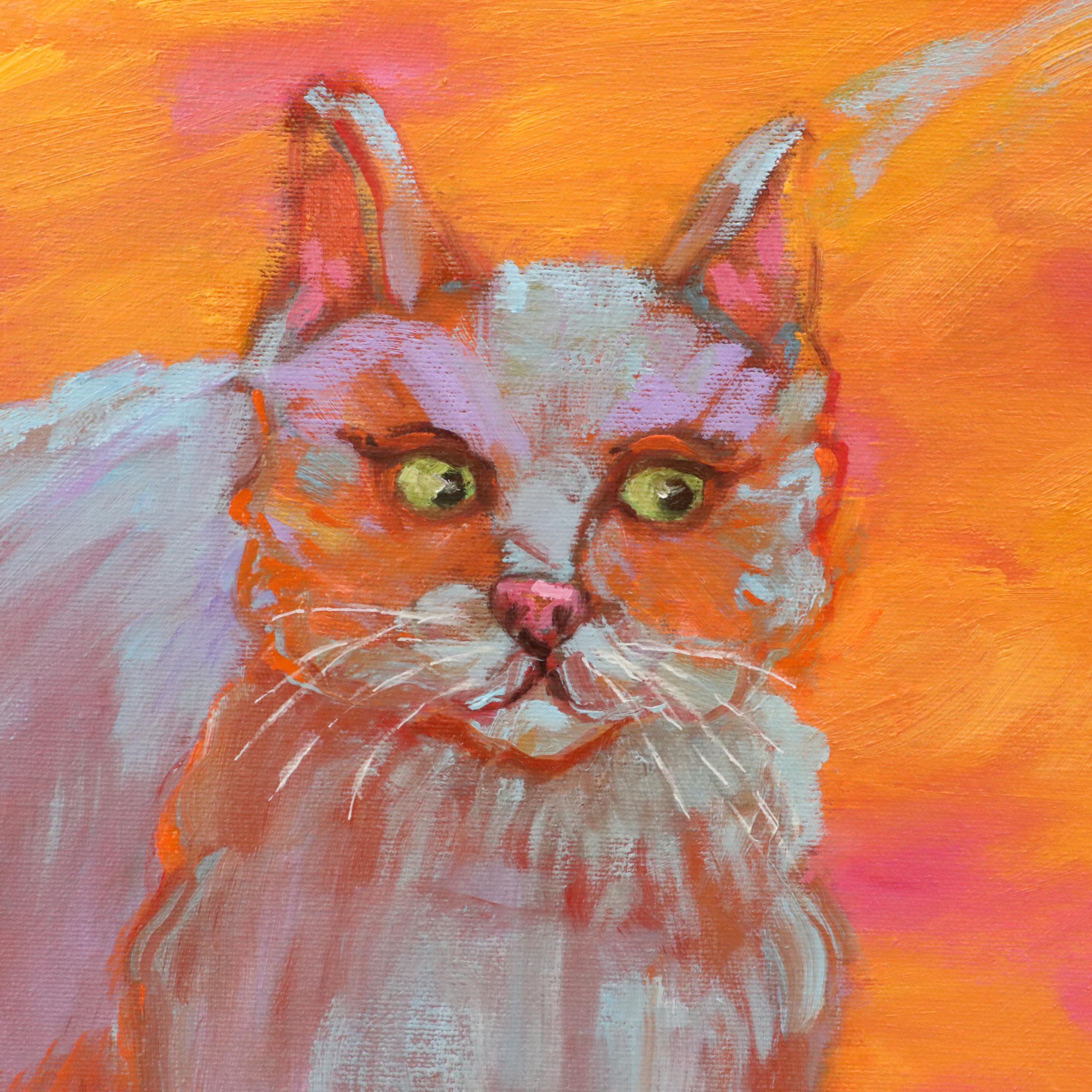 Martha Newfield Modern Oil Painting "Dog Dreams," 2008