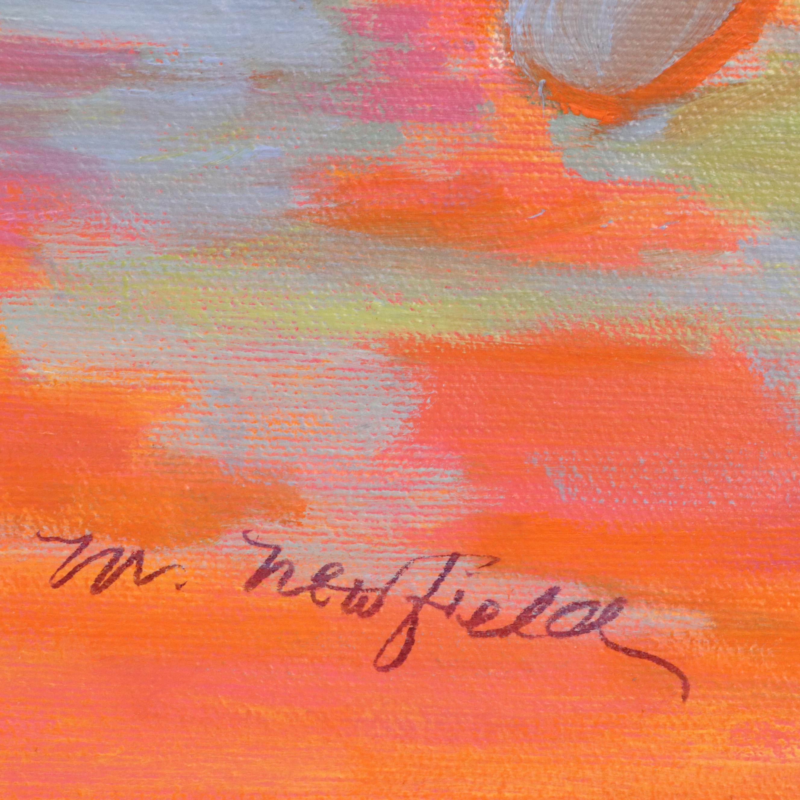 Martha Newfield Modern Oil Painting "Dog Dreams," 2008