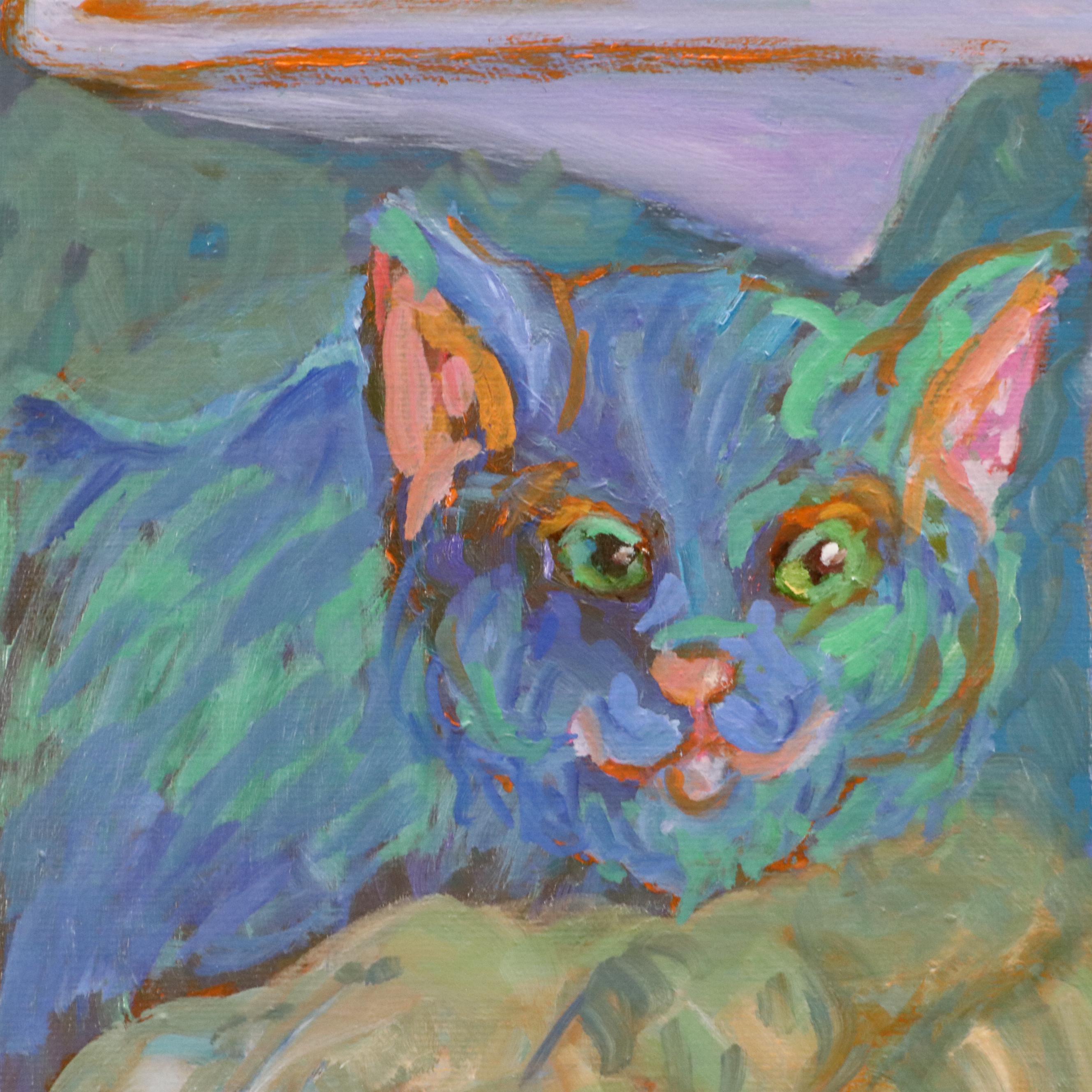 Martha Newfield Vibrant Oil Painting "The Hiding Place," 2008