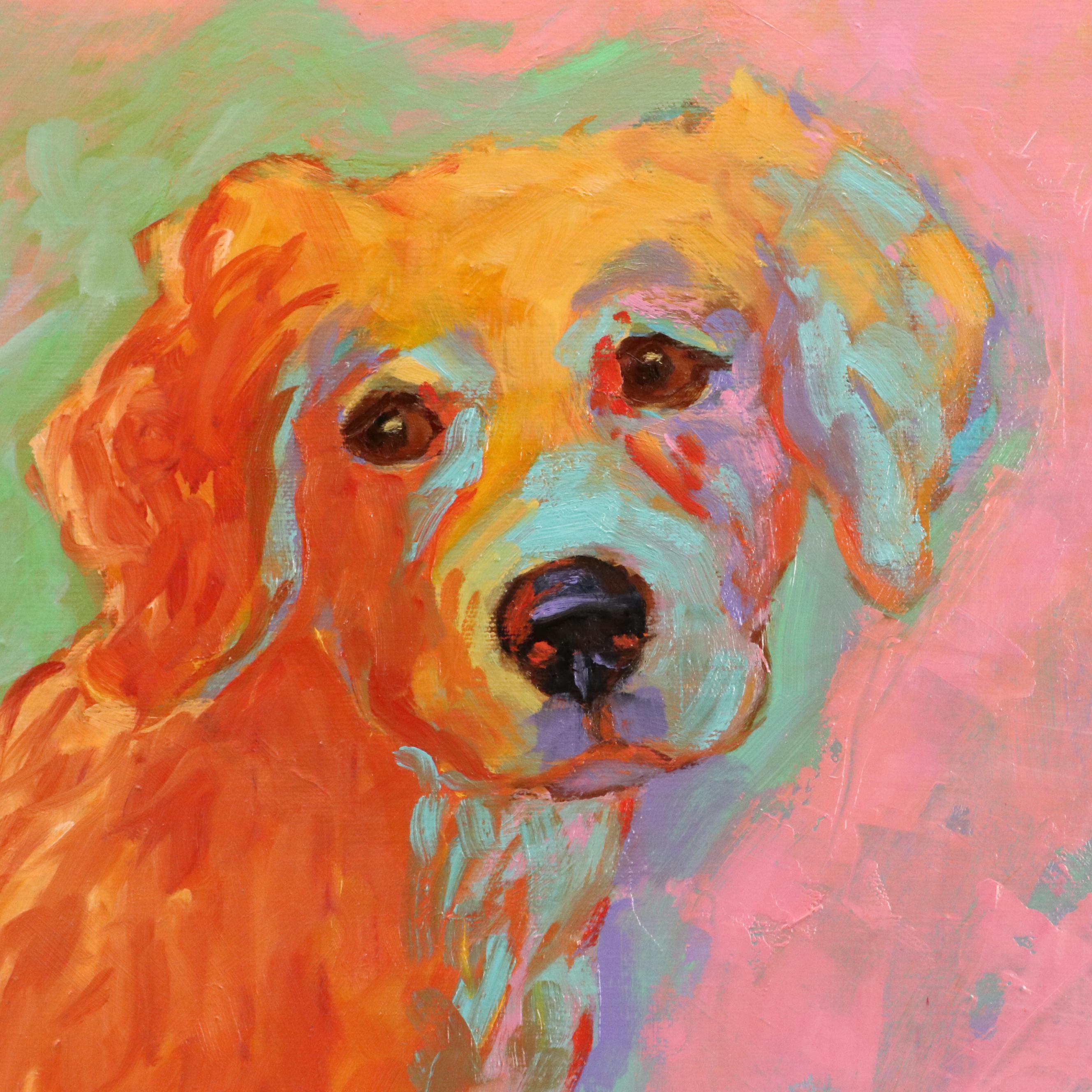 Martha Newfield Vibrant Oil Painting "The Hiding Place," 2008