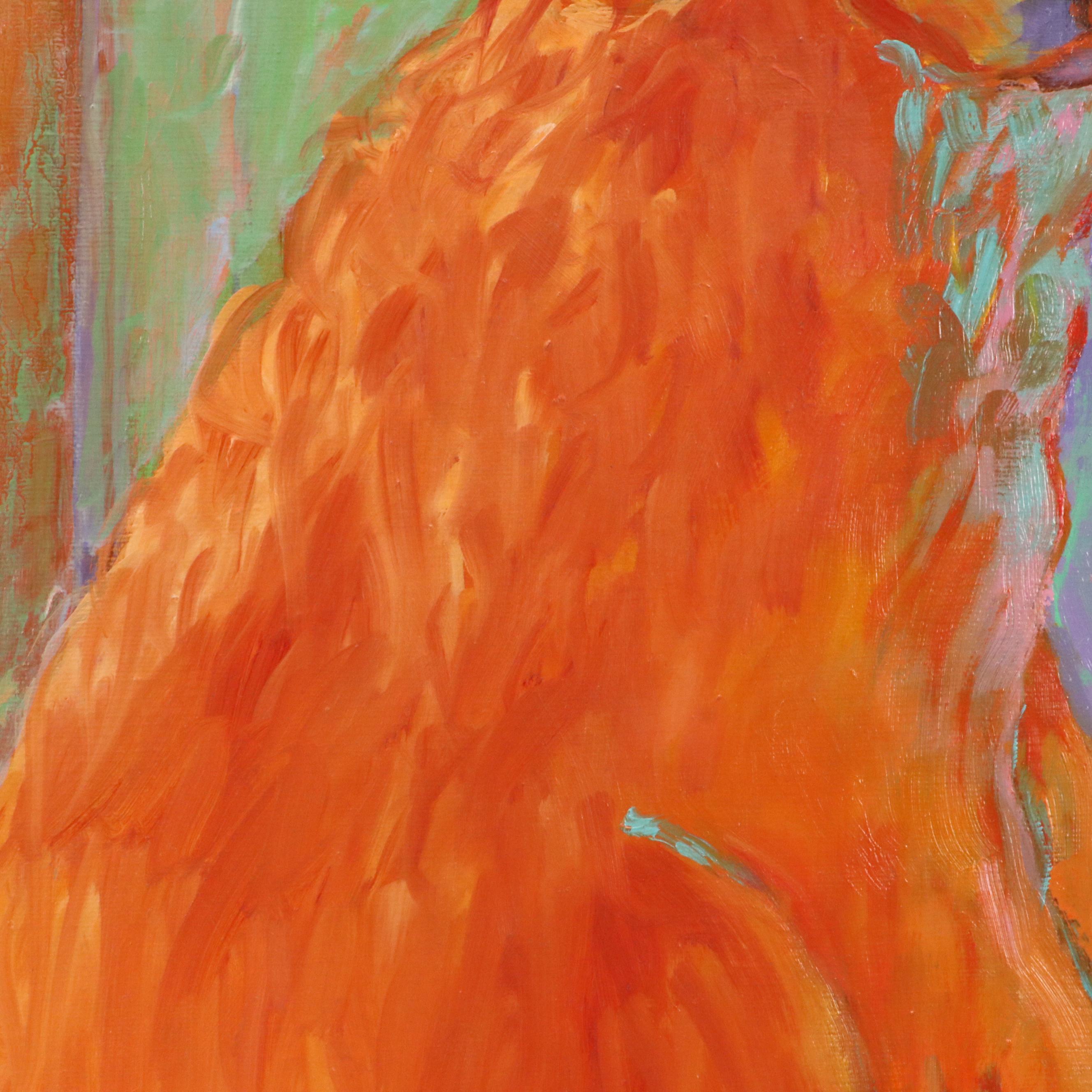 Martha Newfield Vibrant Oil Painting "The Hiding Place," 2008