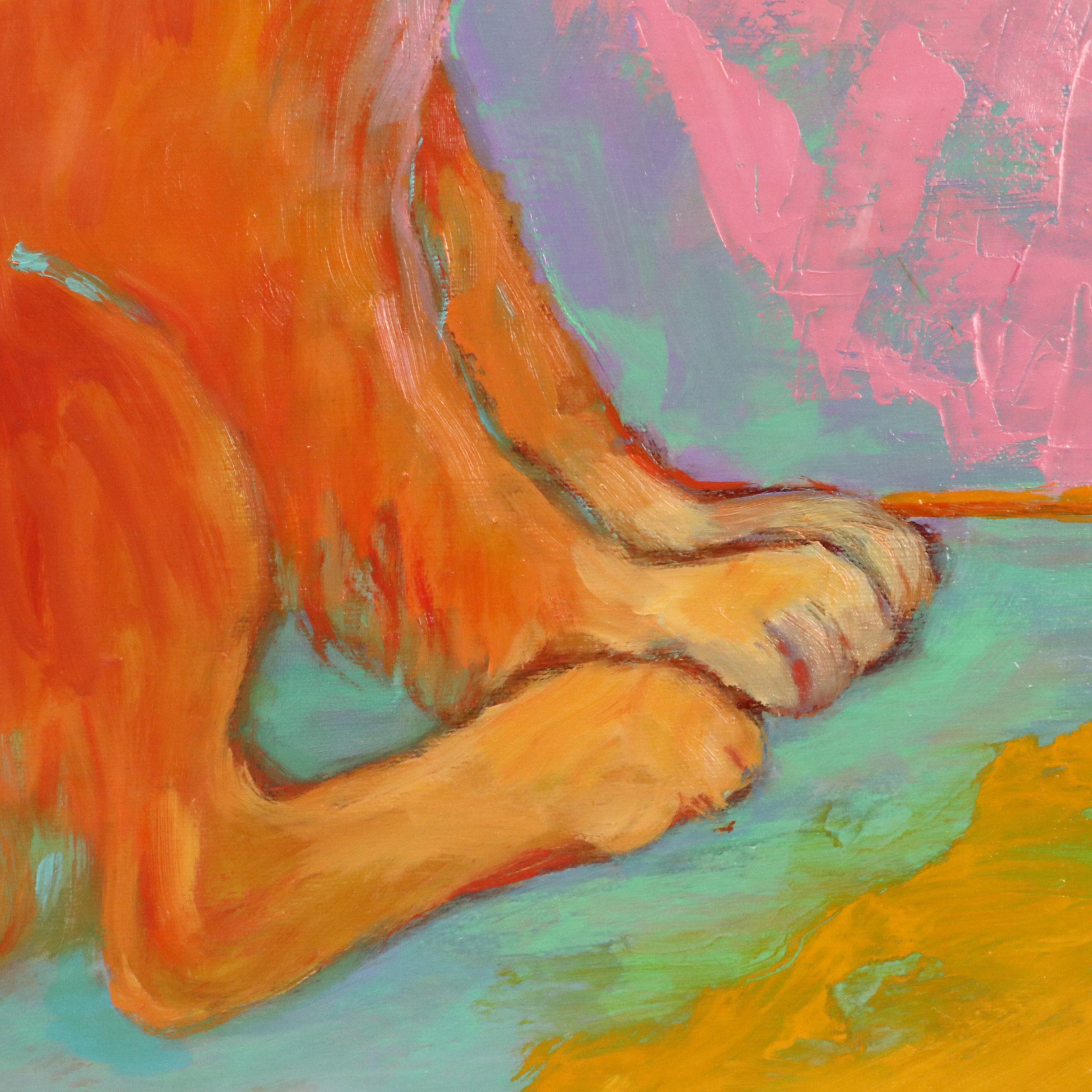 Martha Newfield Vibrant Oil Painting "The Hiding Place," 2008