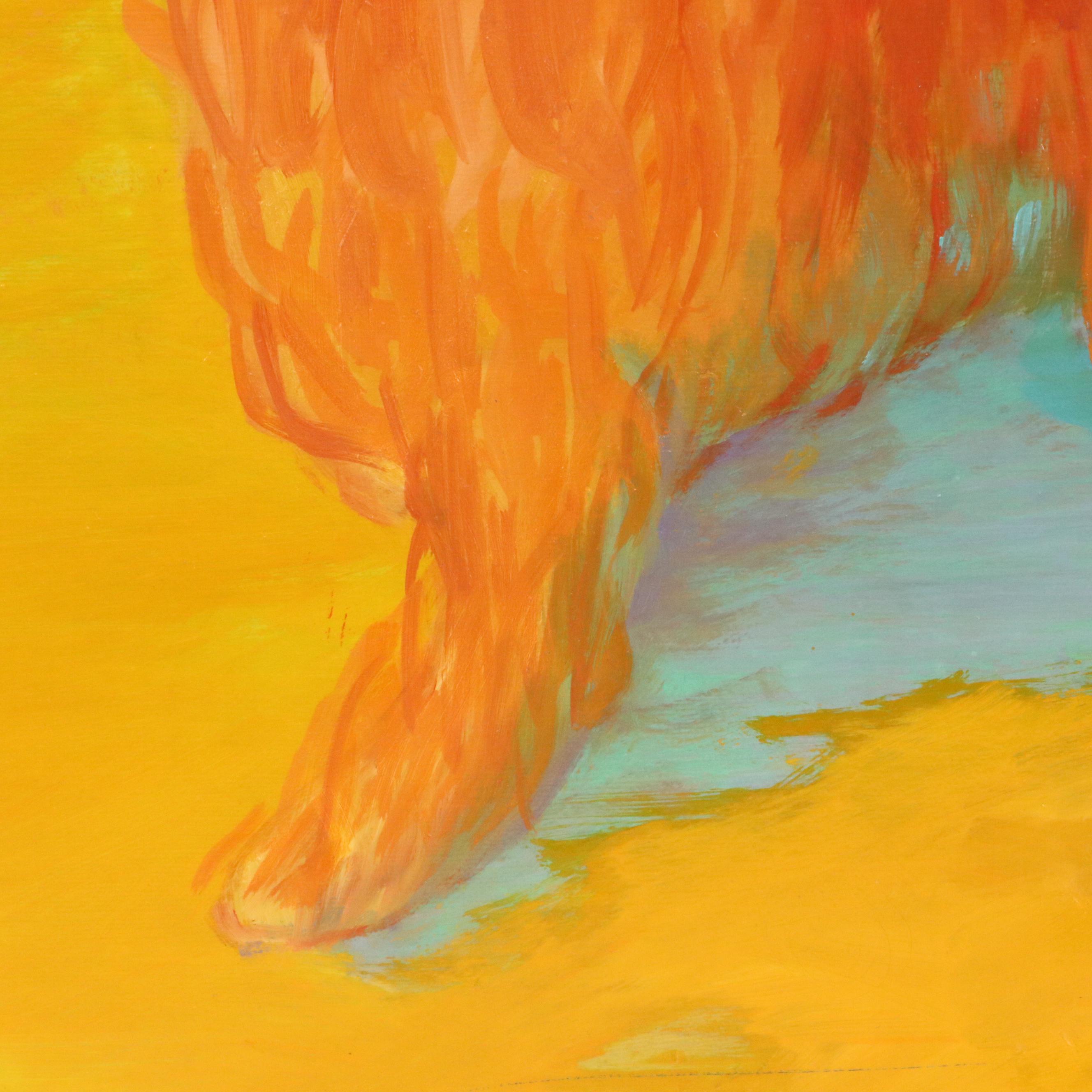 Martha Newfield Vibrant Oil Painting "The Hiding Place," 2008