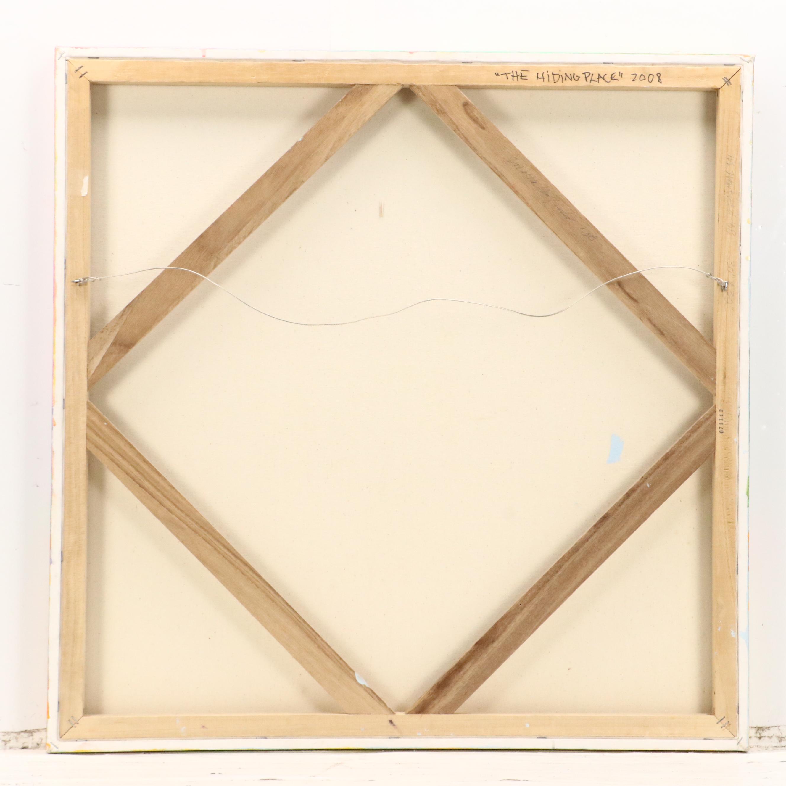 Martha Newfield Vibrant Oil Painting "The Hiding Place," 2008