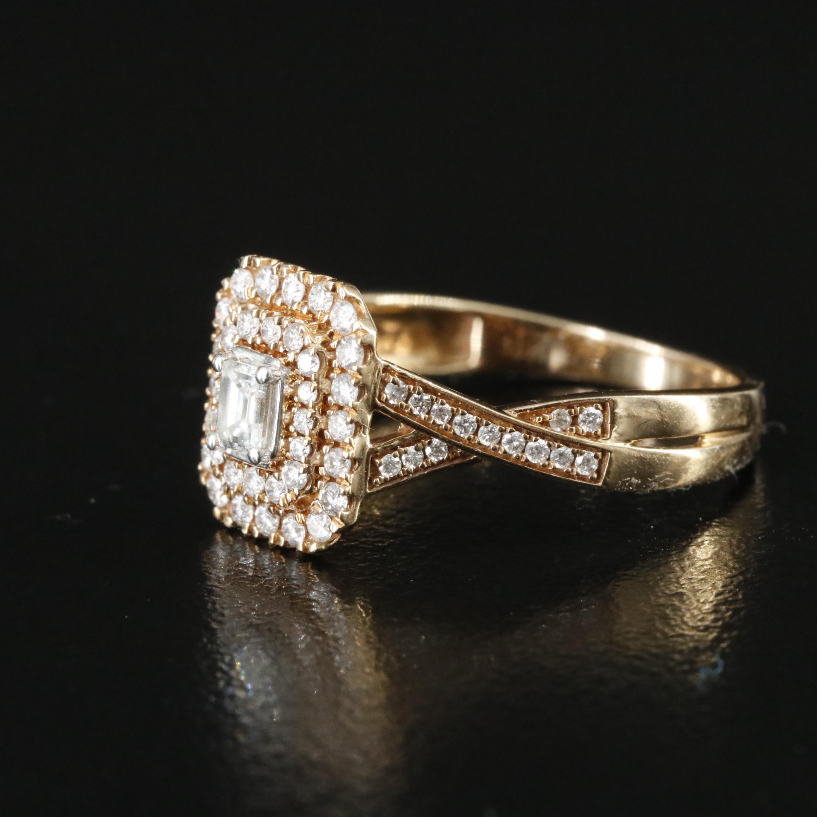 10K 0.50 CTW Diamond Ring