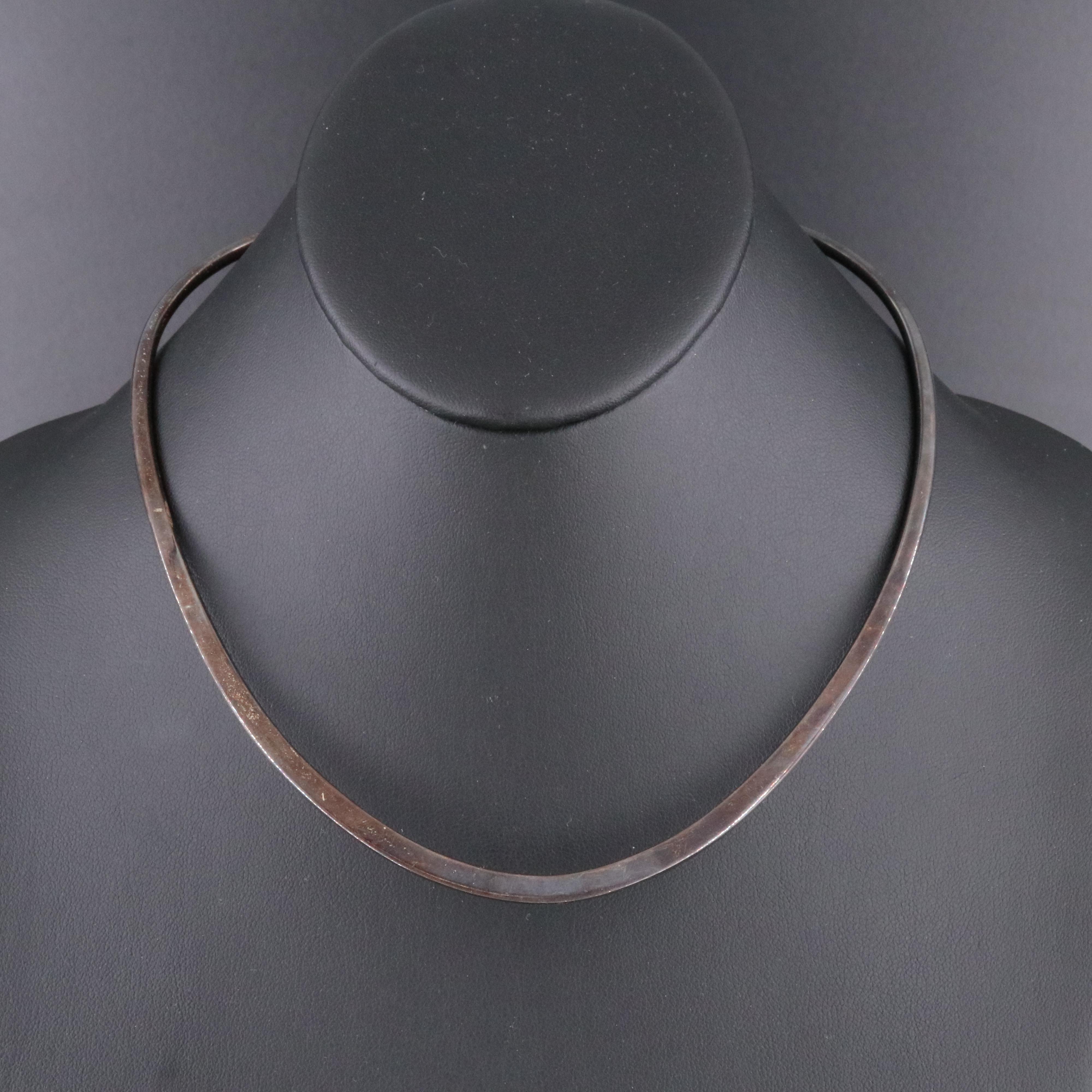 Sterling Wire Collar Necklace