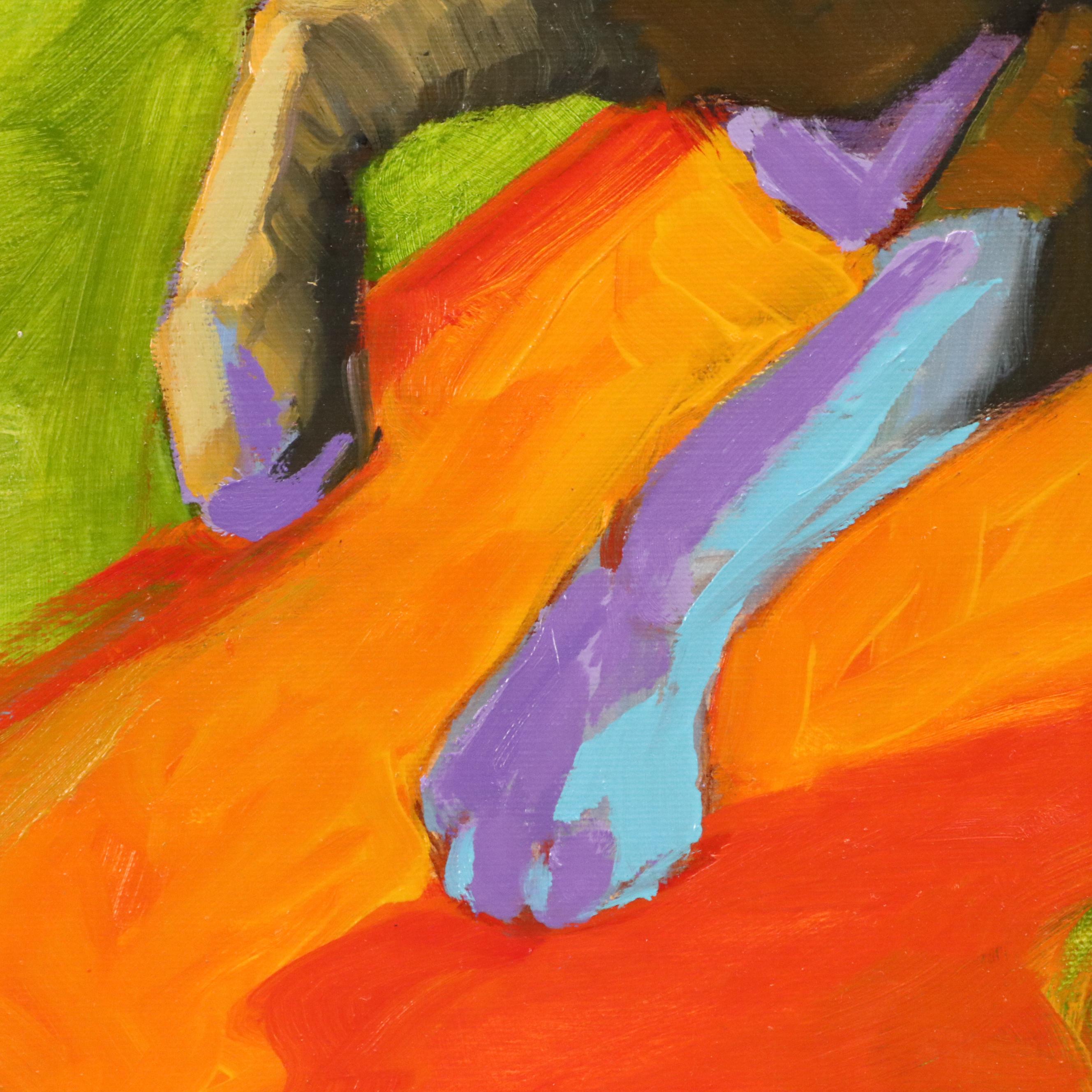 Martha Newfield Modern Oil Painting "Playground Bully," 2008