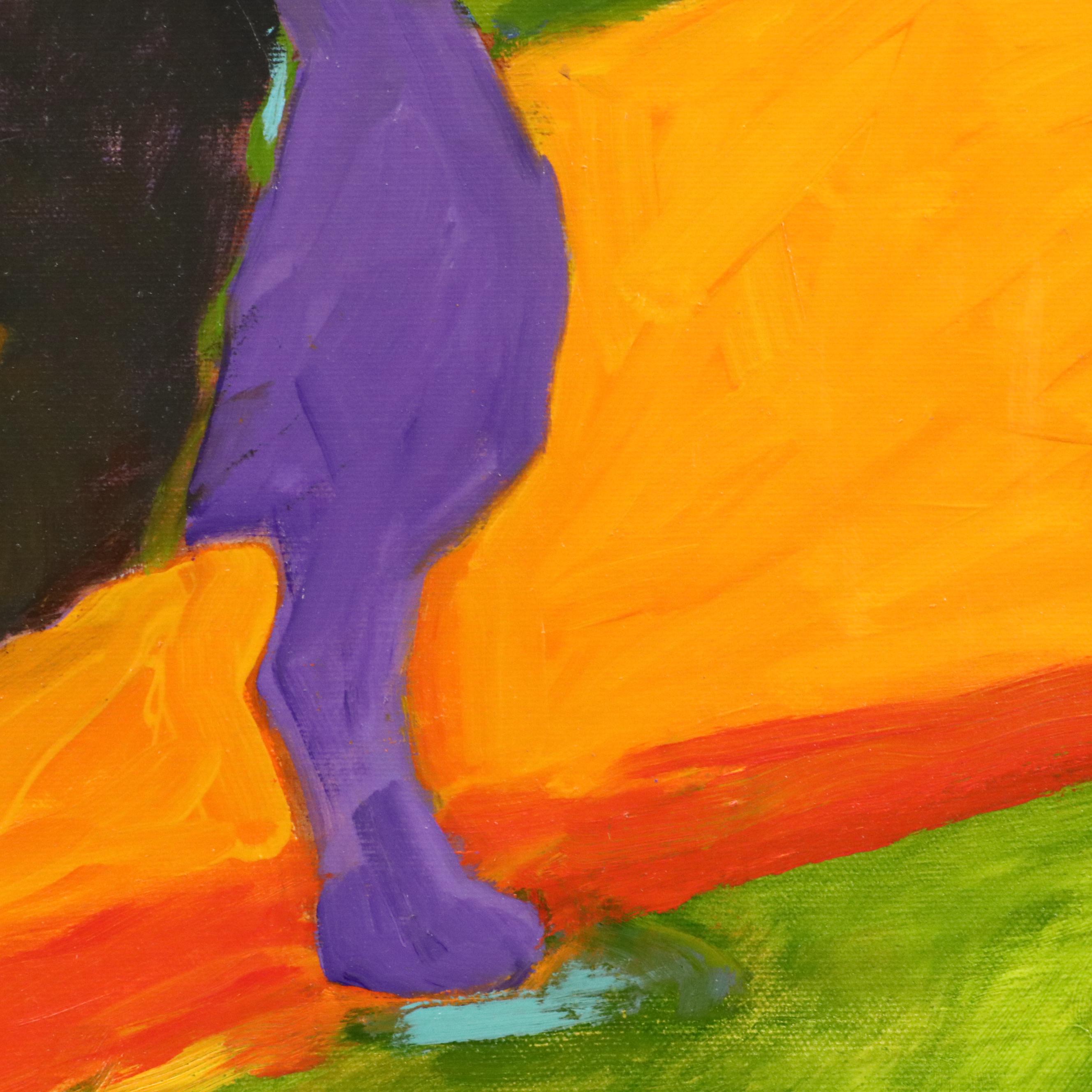 Martha Newfield Modern Oil Painting "Playground Bully," 2008