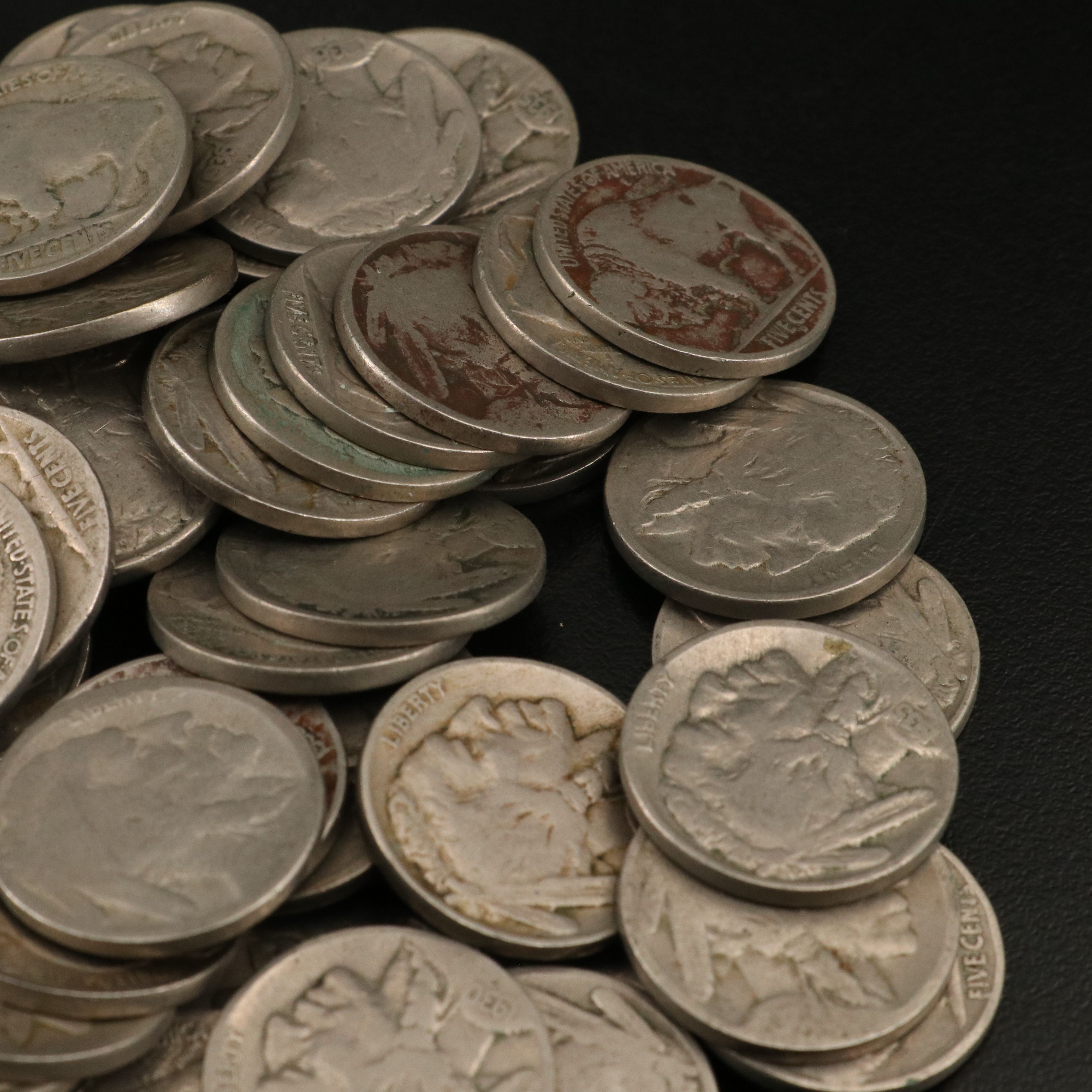 100 Buffalo Nickels and 20 Liberty Head "V" Nickels