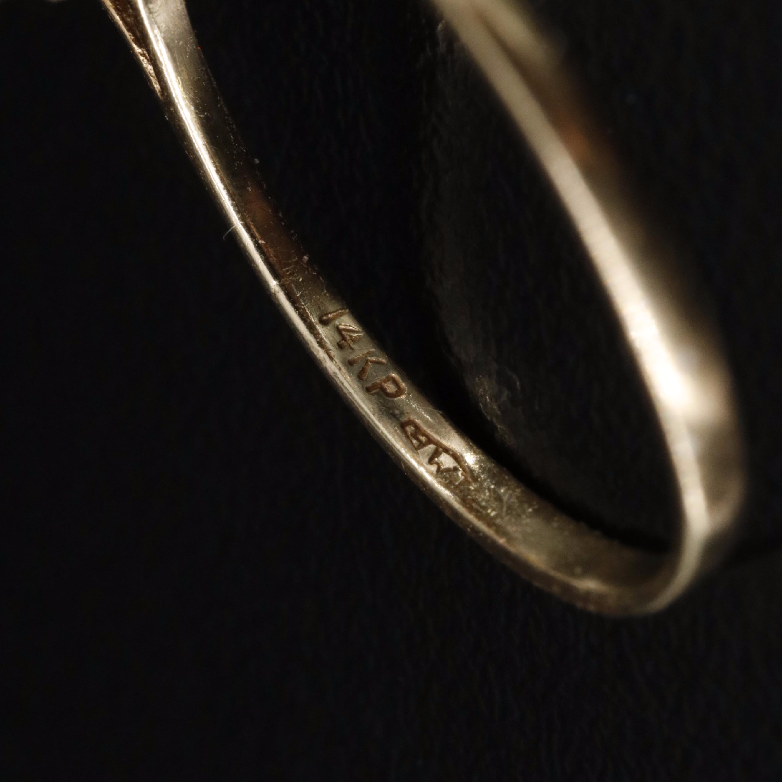 14K Sapphire and Diamond Ring