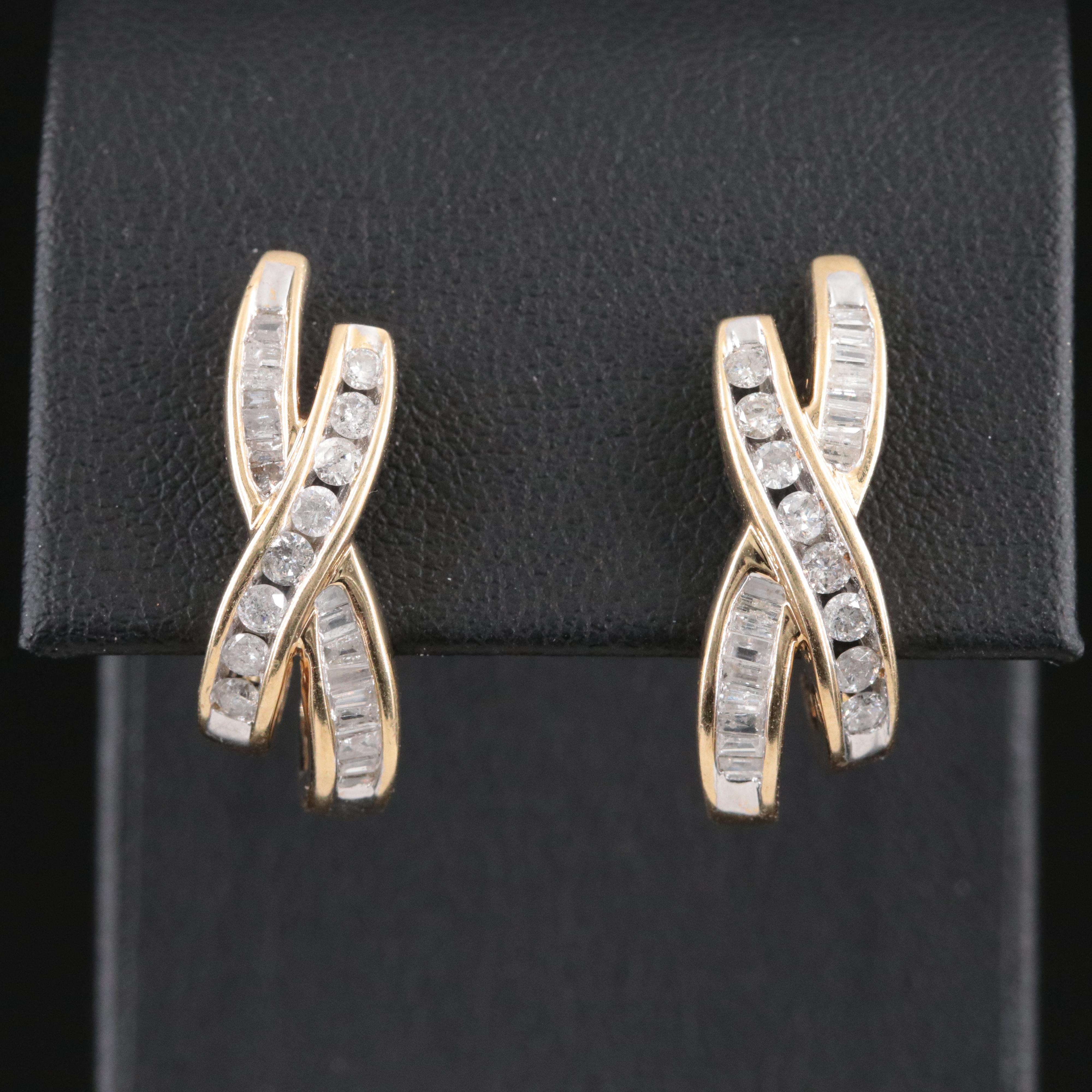 10K 0.68 CTW Diamond Earrings