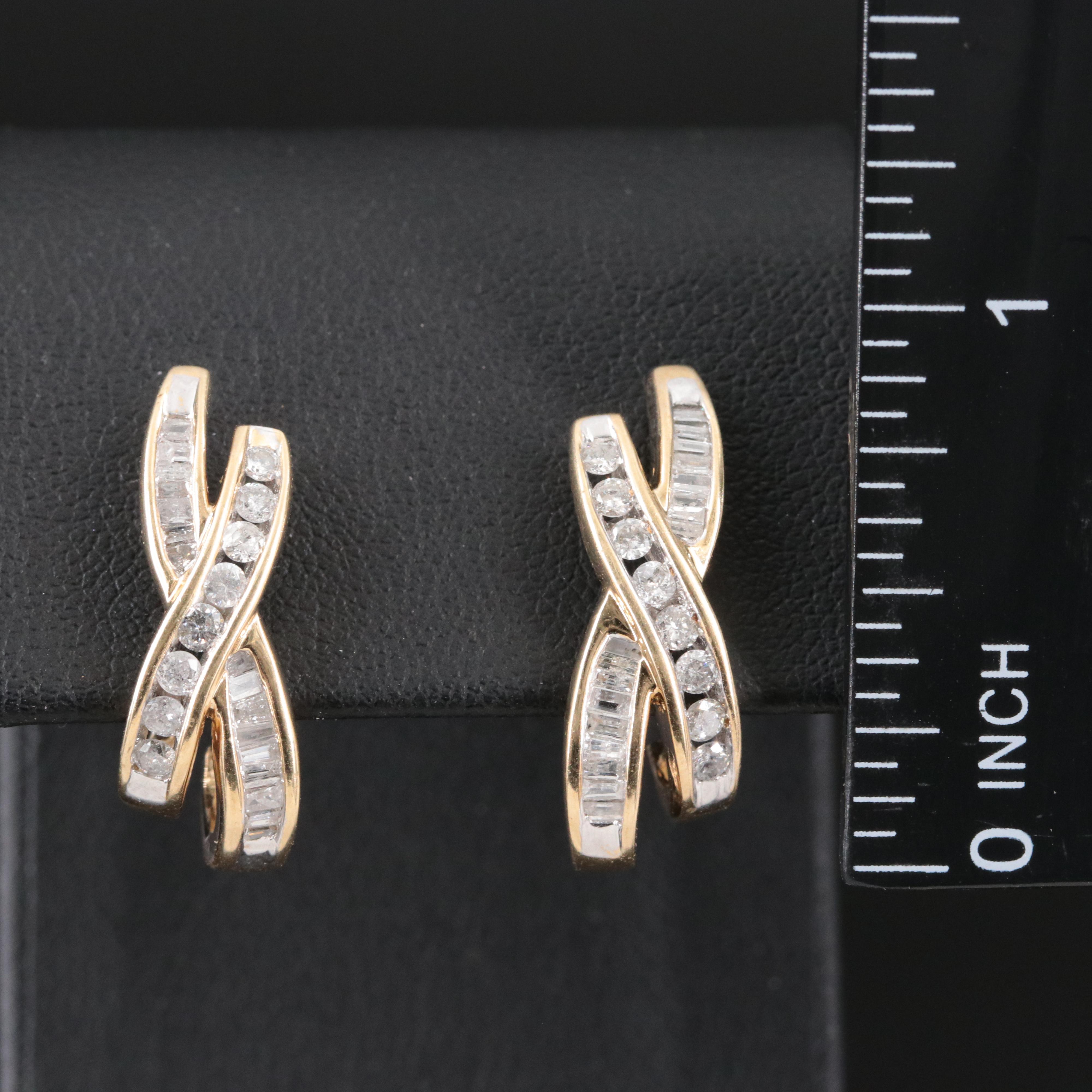 10K 0.68 CTW Diamond Earrings