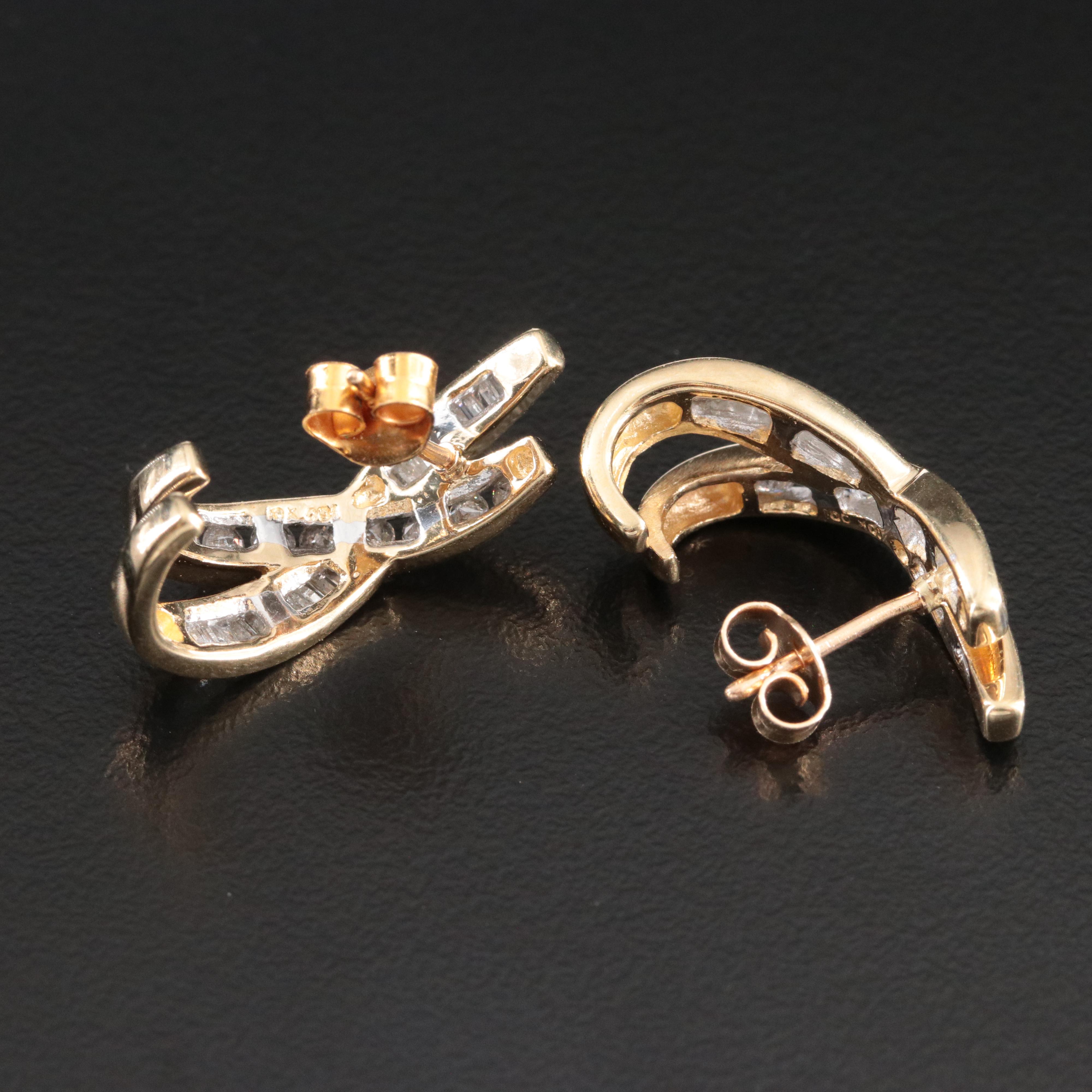 10K 0.68 CTW Diamond Earrings